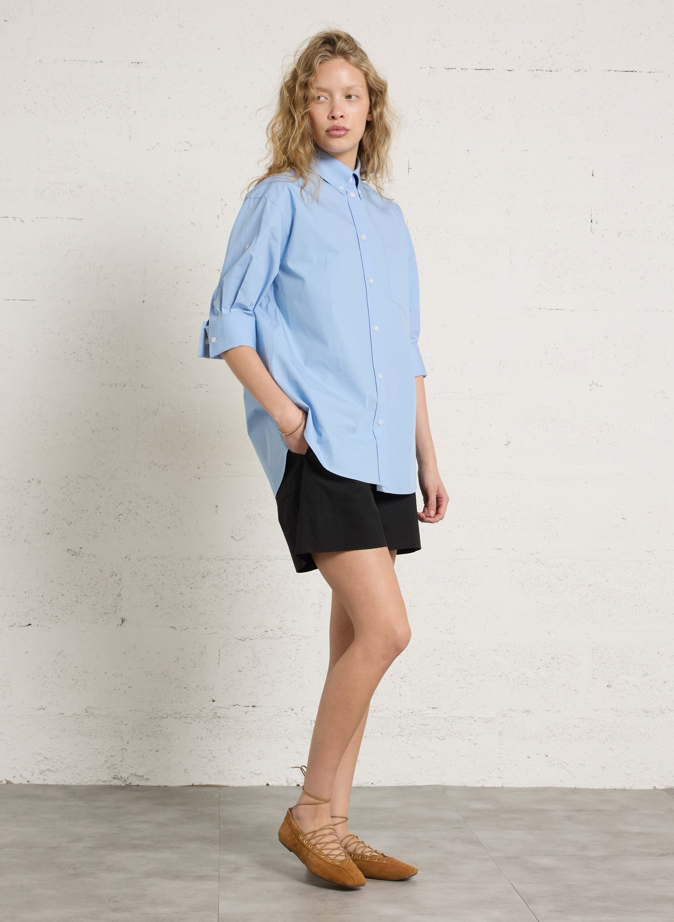 Classic Cotton Shirt LAURENCE BRAS Blue