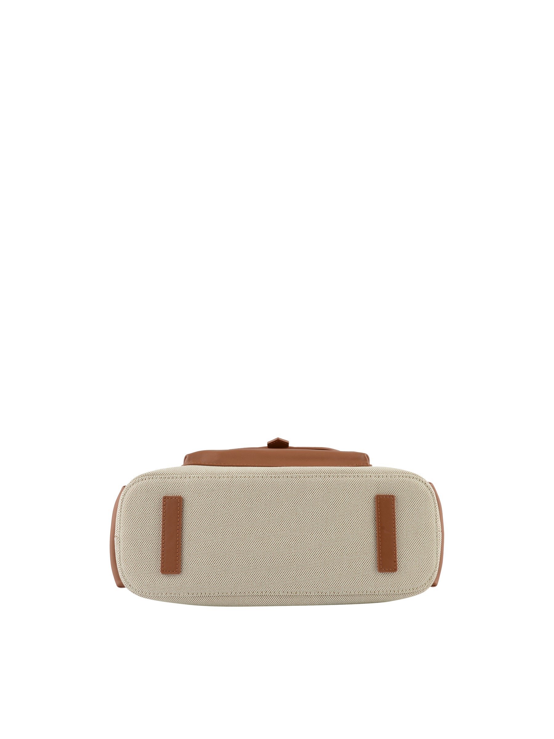 Calfskin leather shoulder bag POURCHET Golden