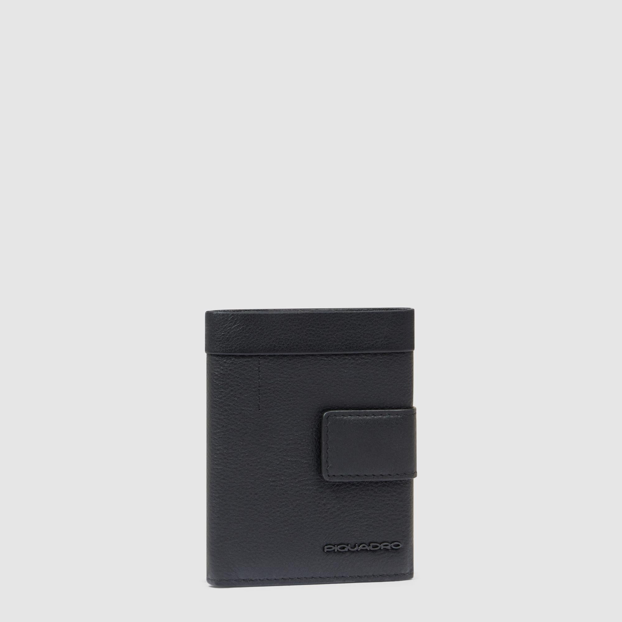 Men's pocket wallet with coin pocket PIQUADRO Black