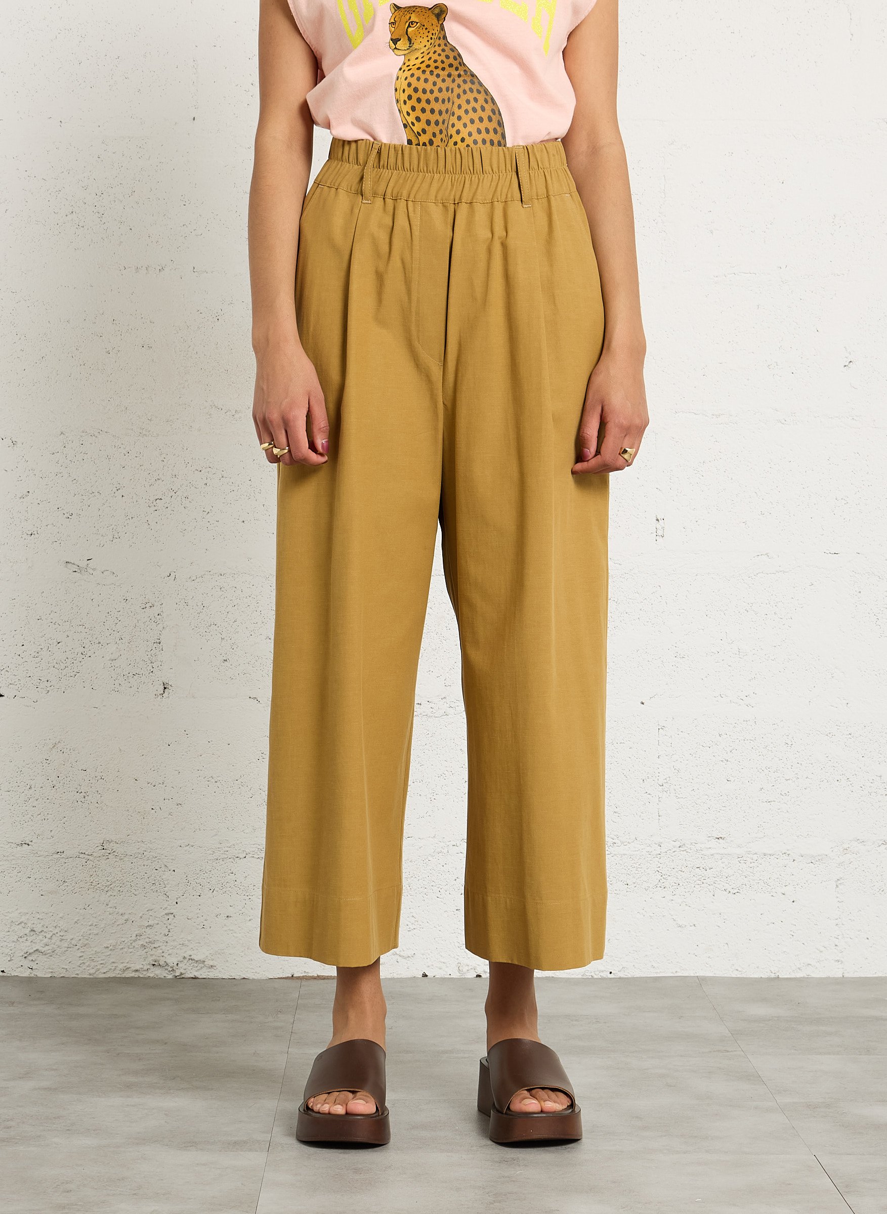 Wide trousers SUZIE WINKLE Brown