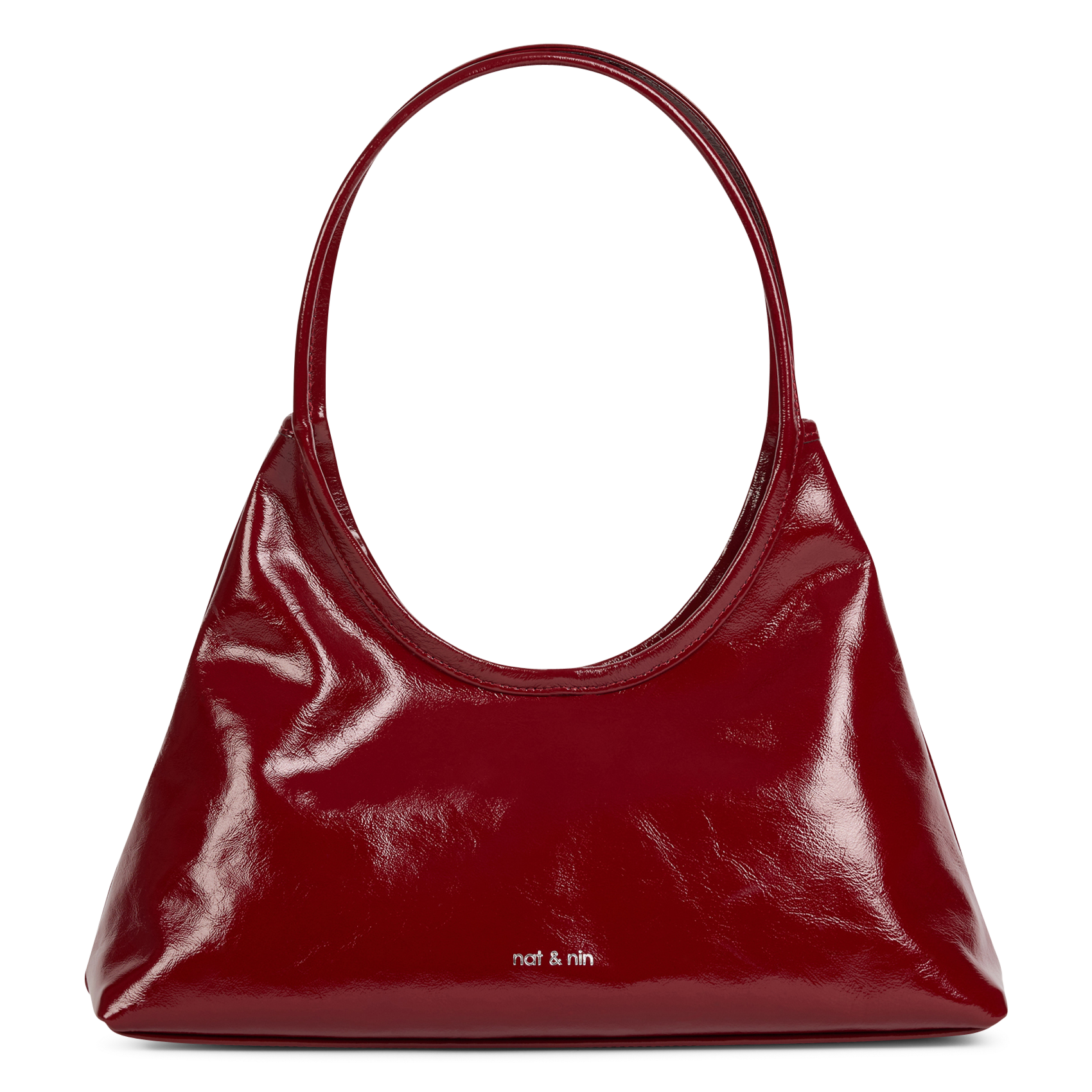 Sac porté épaule en cuir NAT & NIN Rouge