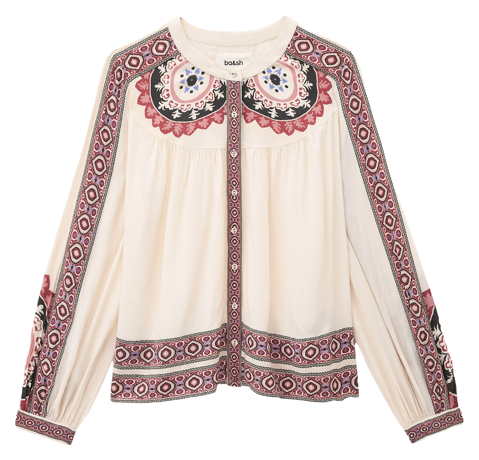 Straight round-neck shirt BA&SH Beige