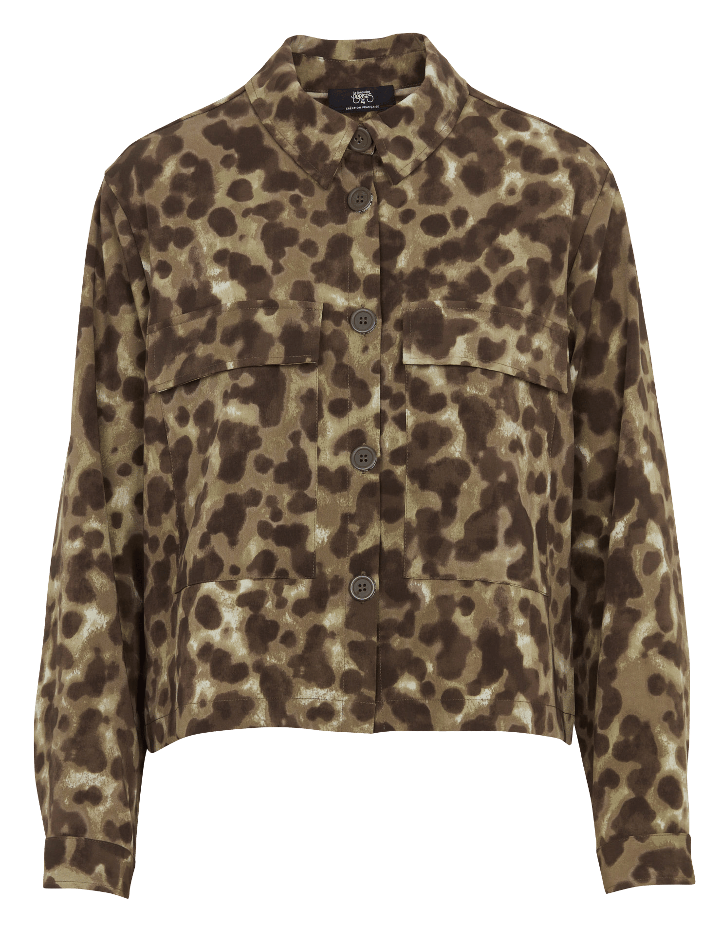 Chemise oversize imprimée LE TEMPS DES CERISES Vert