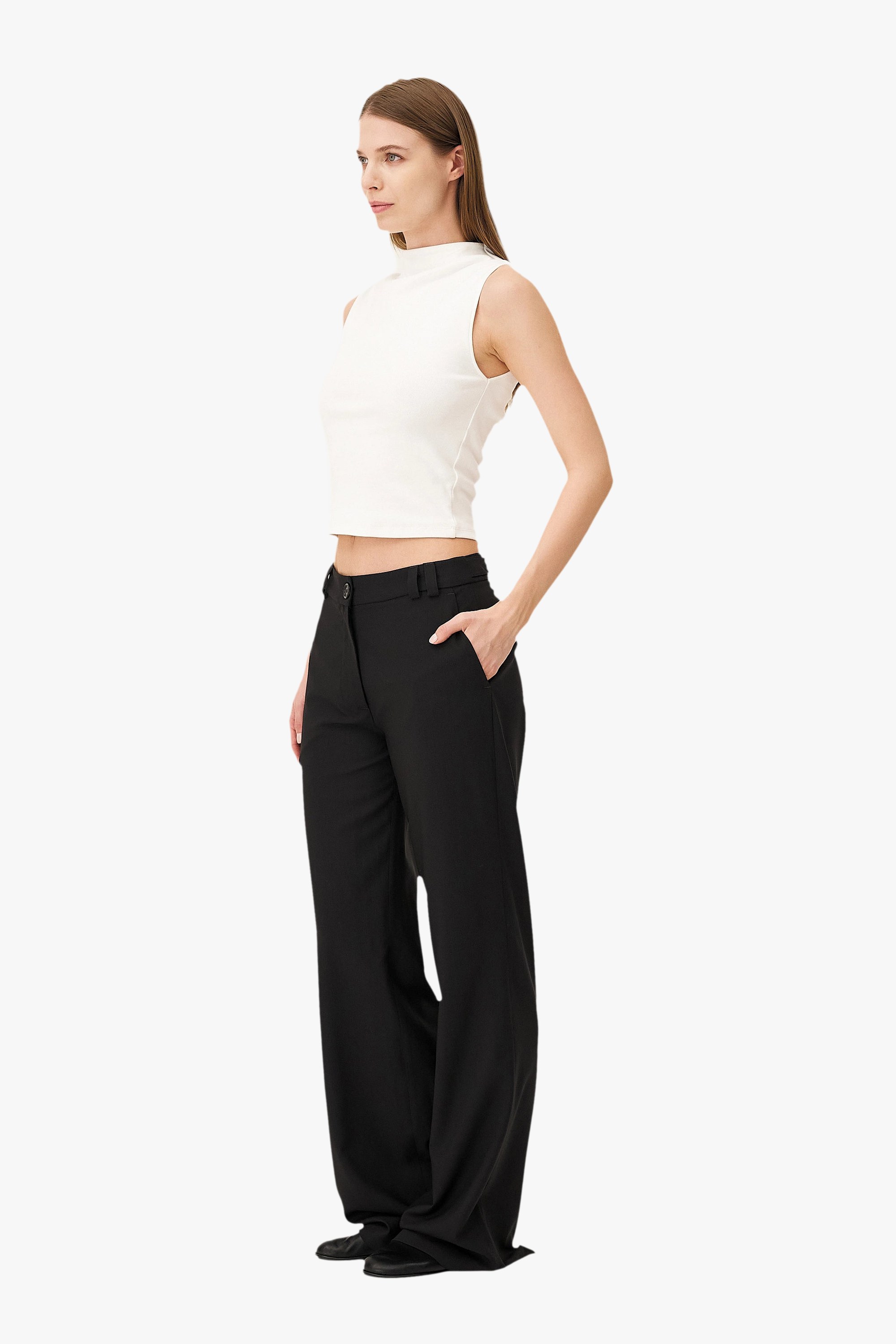 Flared pants gilia Noyoco Black