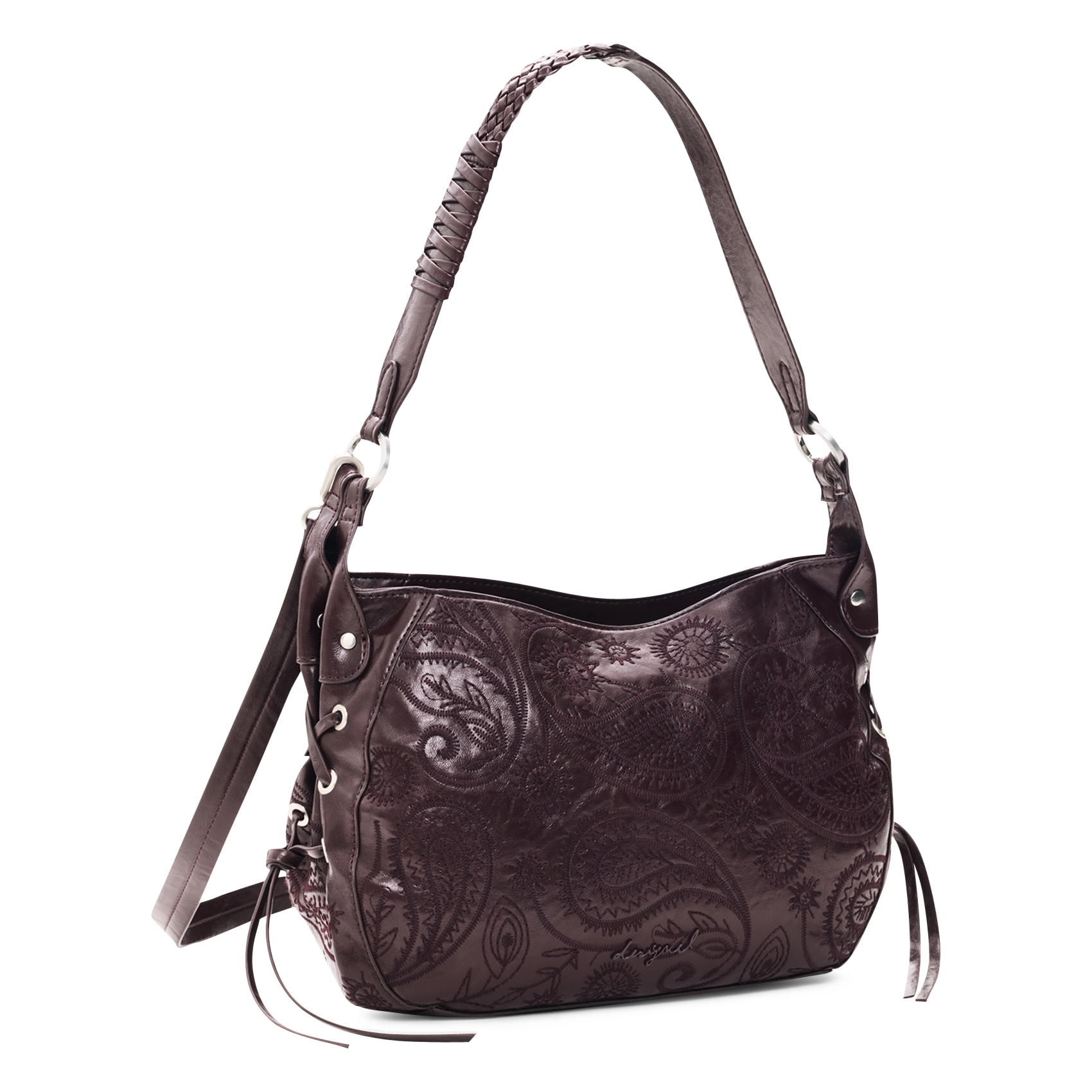 Sac porté épaule brodé DESIGUAL Rouge