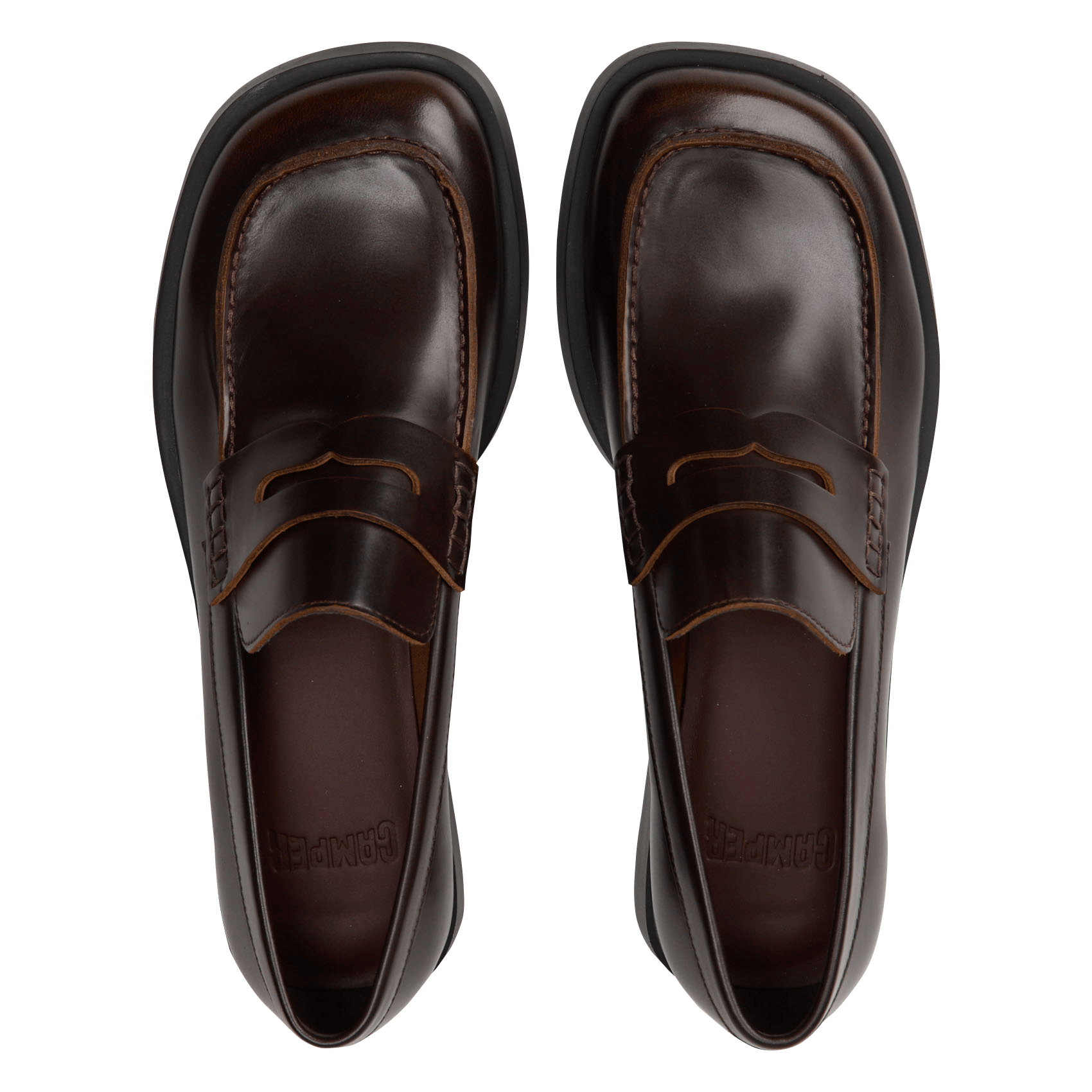Leather loafers CAMPER Brown