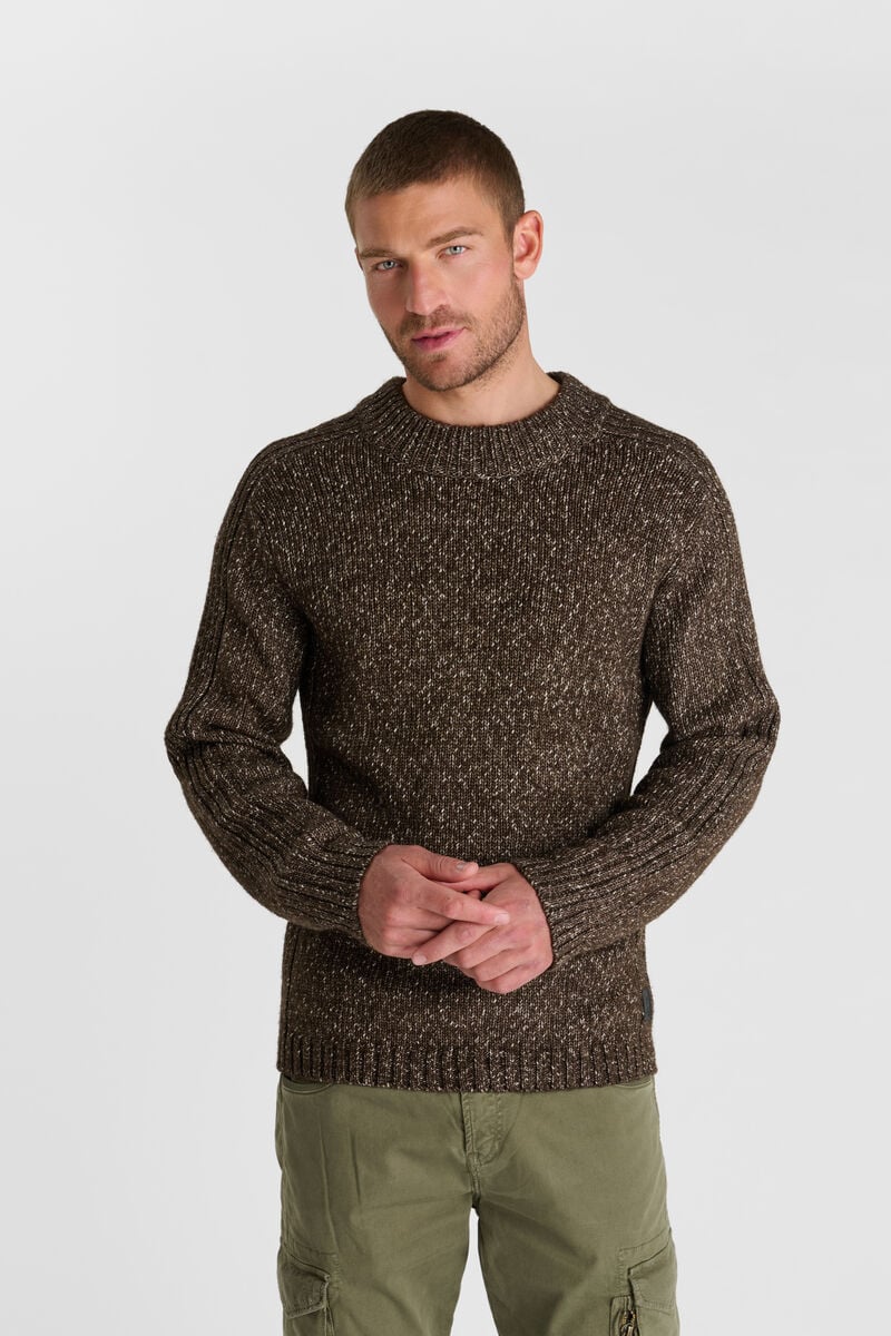 Round-neck sweater LE TEMPS DES CERISES Brown