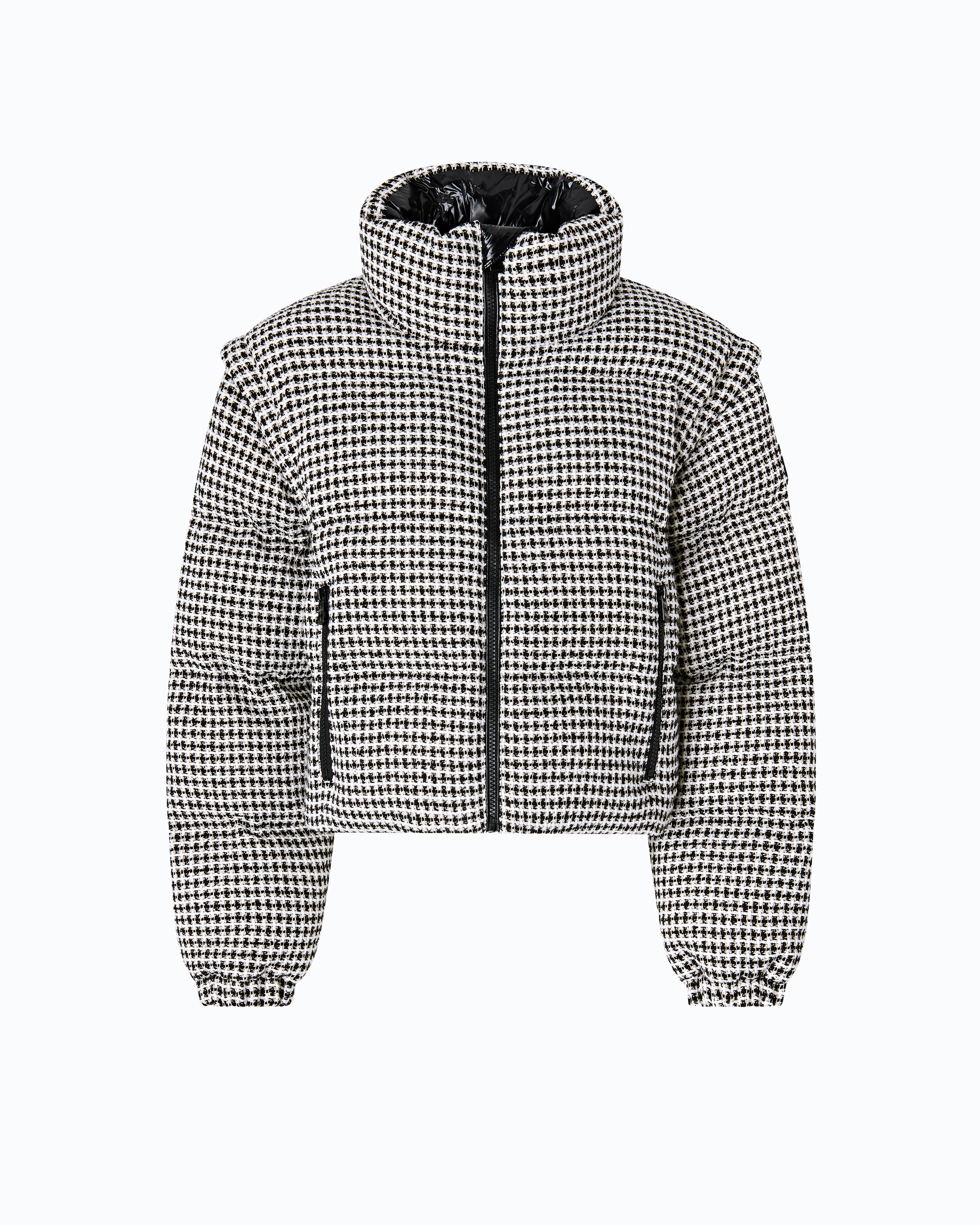 Doudoune en tweed à manches amovibles PINKO Multicolore