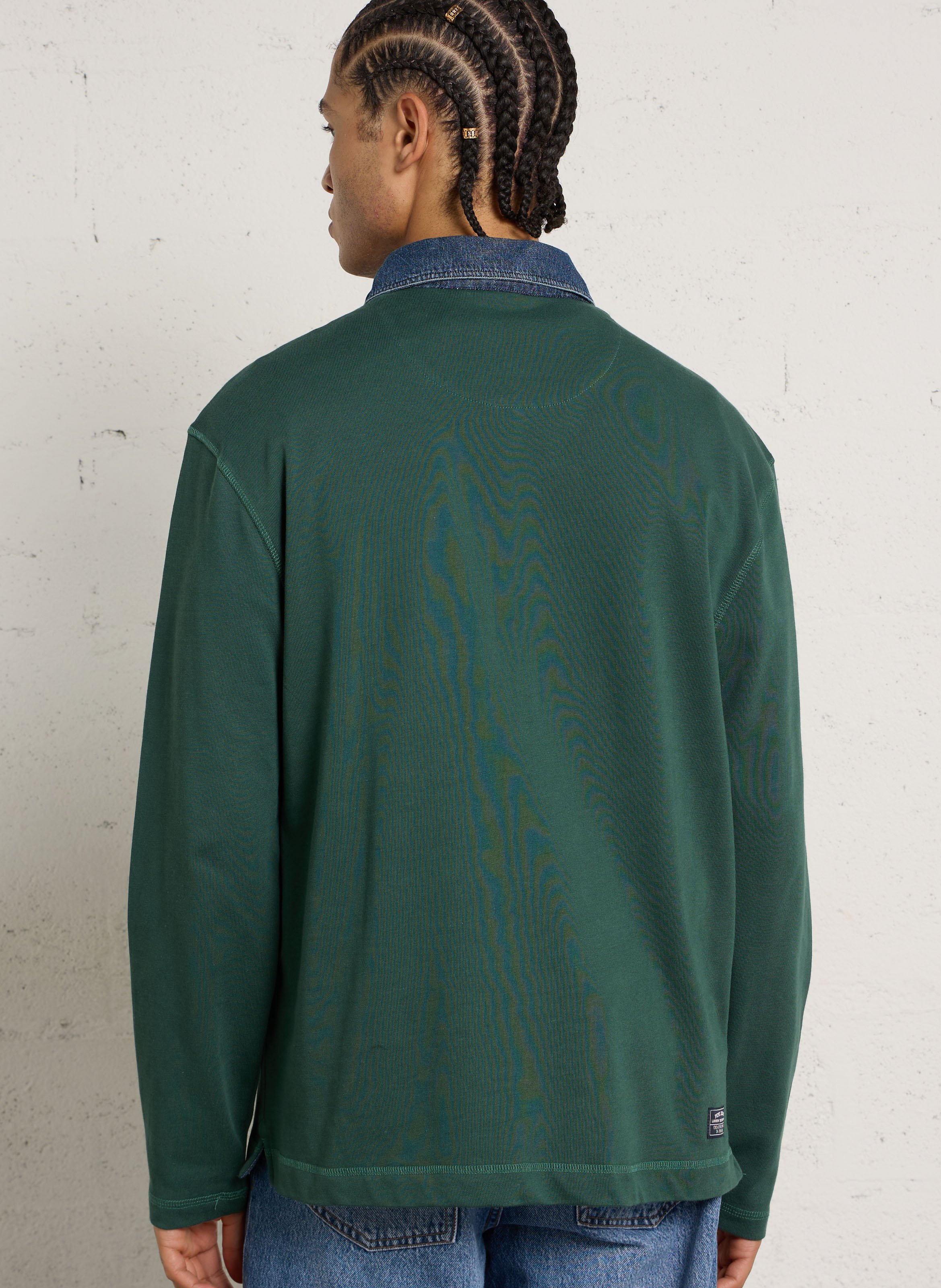 Gerade geschnittenes Poloshirt aus Baumwolle PEPE JEANS Grun