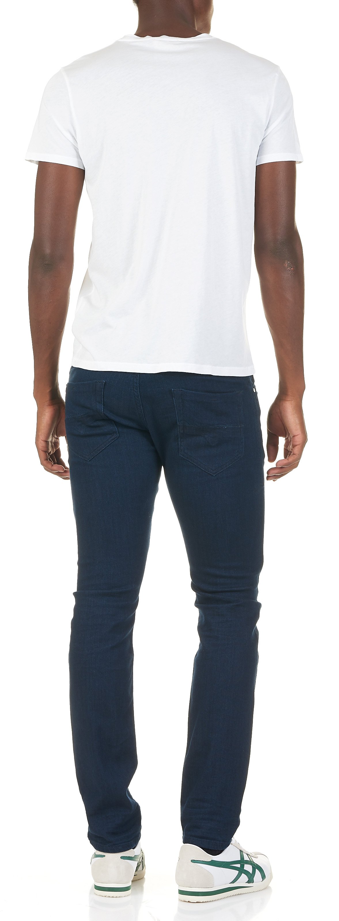 Tee-shirt col rond regular-fit en coton Blanc