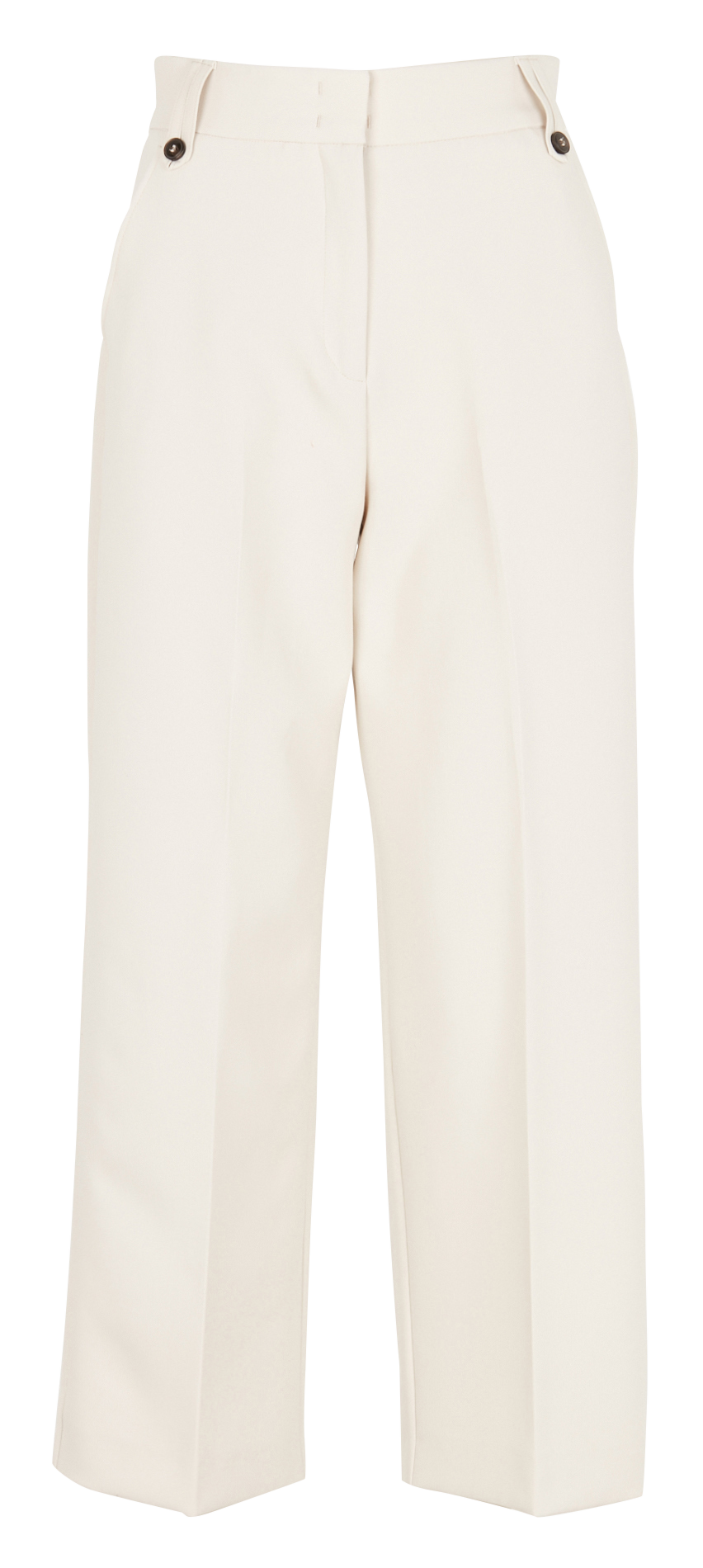 Straight-leg pleated pants MAX&amp;Co. White