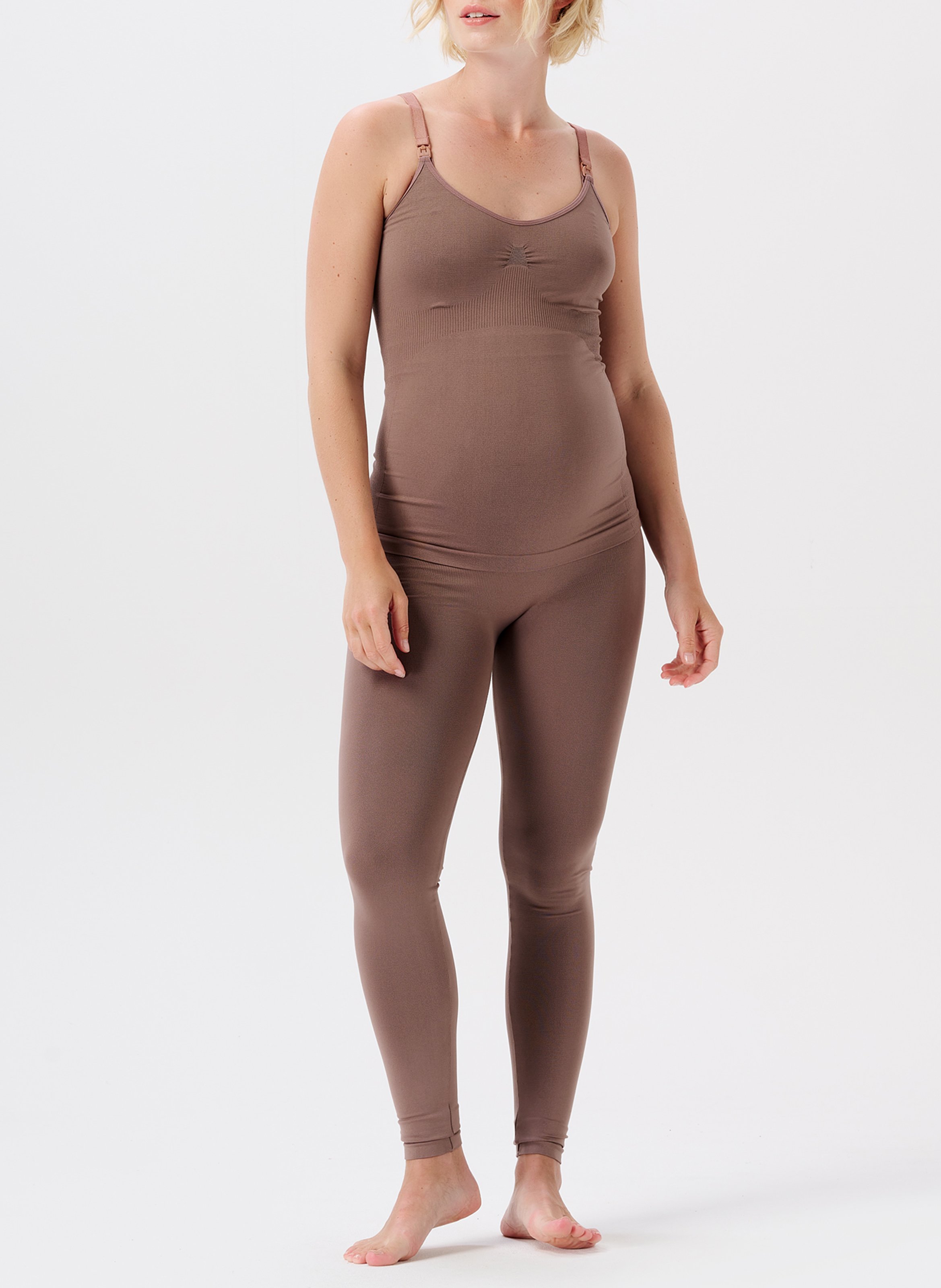 Nahtlose Yoga-Leggings NOPPIES Beige