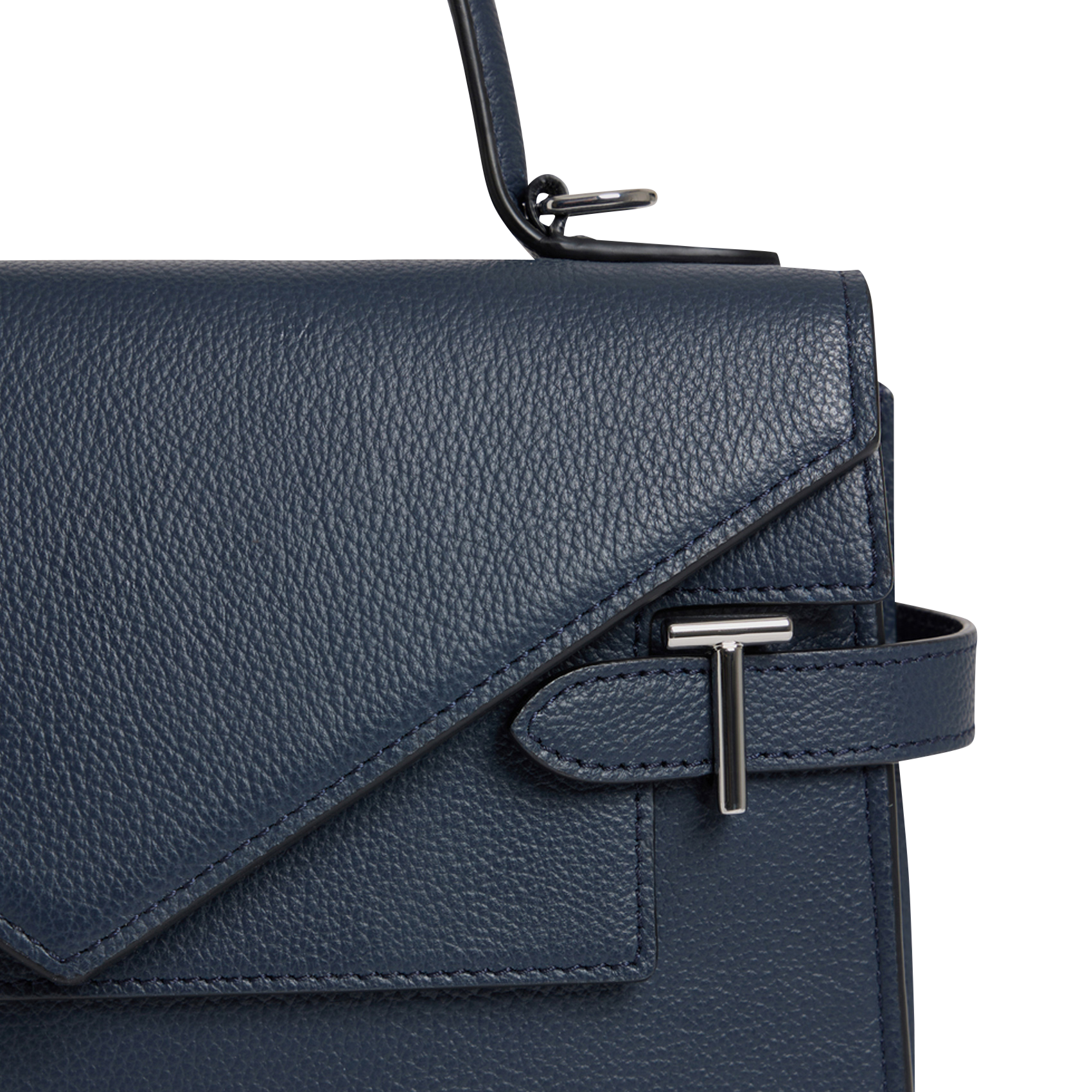 Sac à main en cuir LE TANNEUR Bleu