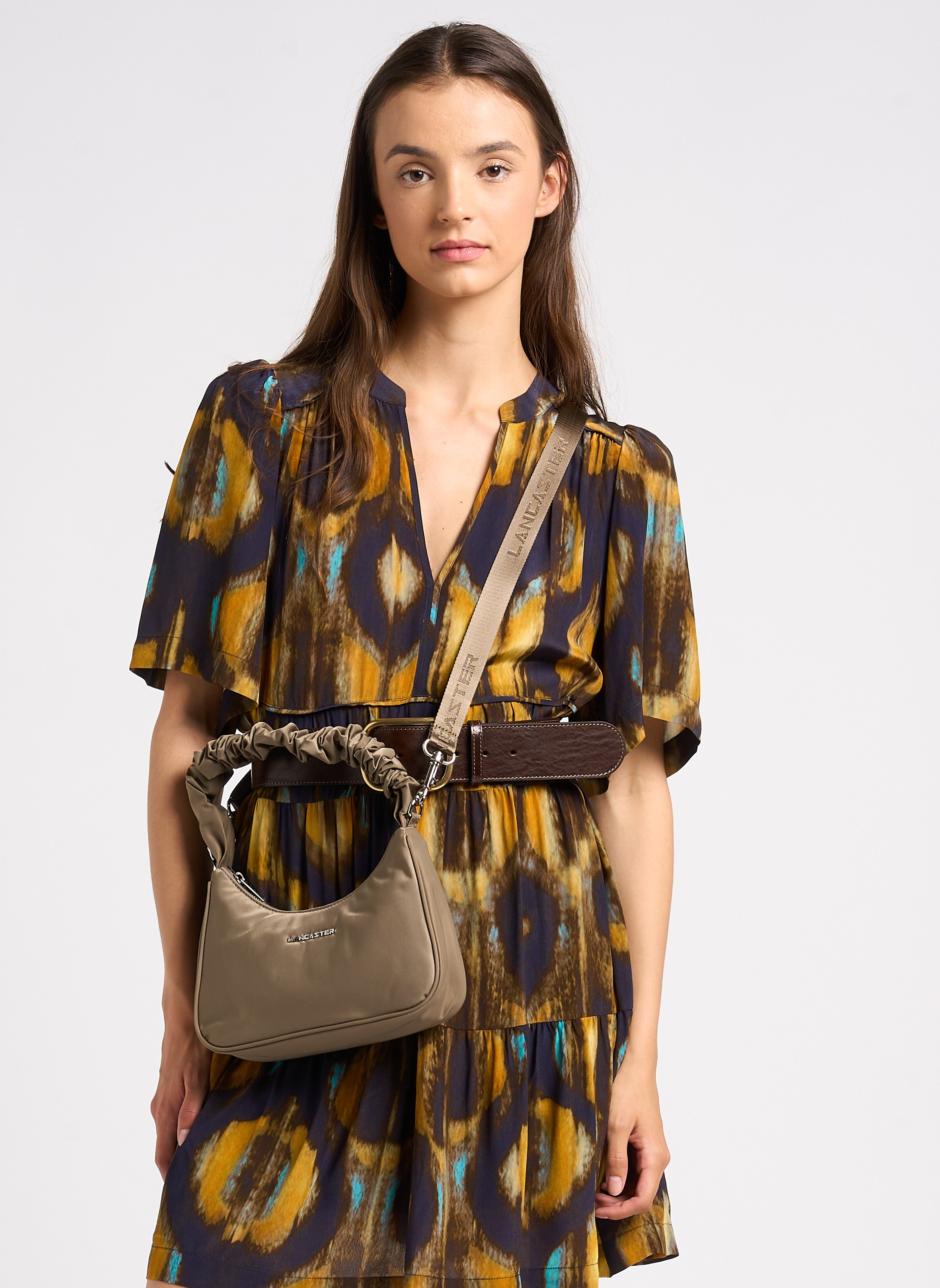 Schoudertas met schouderband LANCASTER PARIS Beige