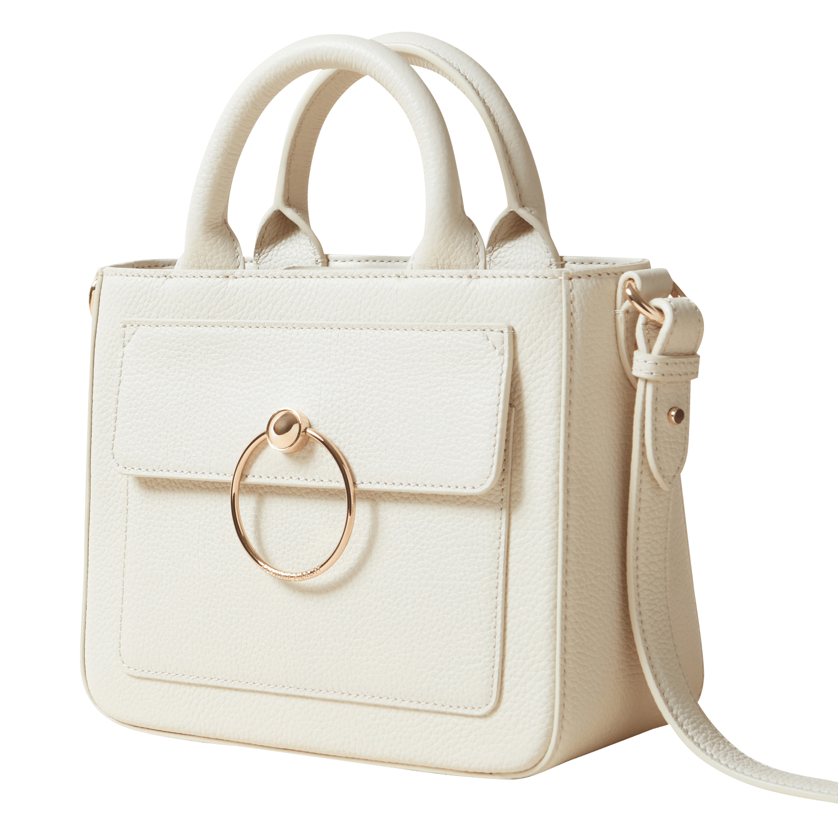 Leren handtas CLAUDIE PIERLOT Beige