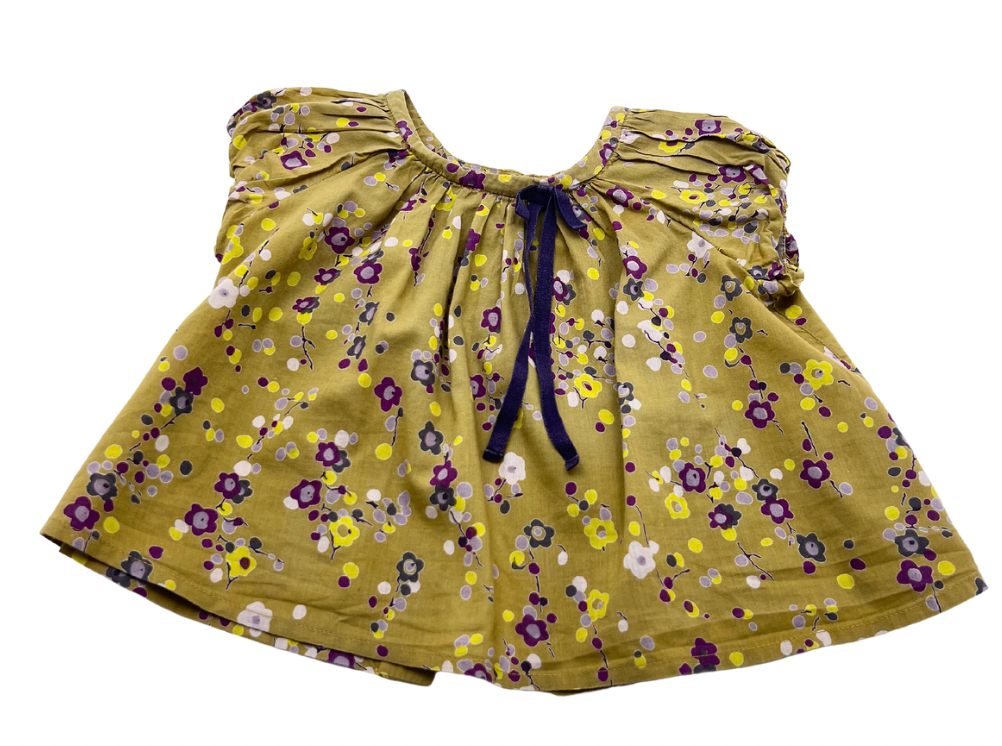 Green baby blouse - 12 months BONPOINT - Seconde Main Green