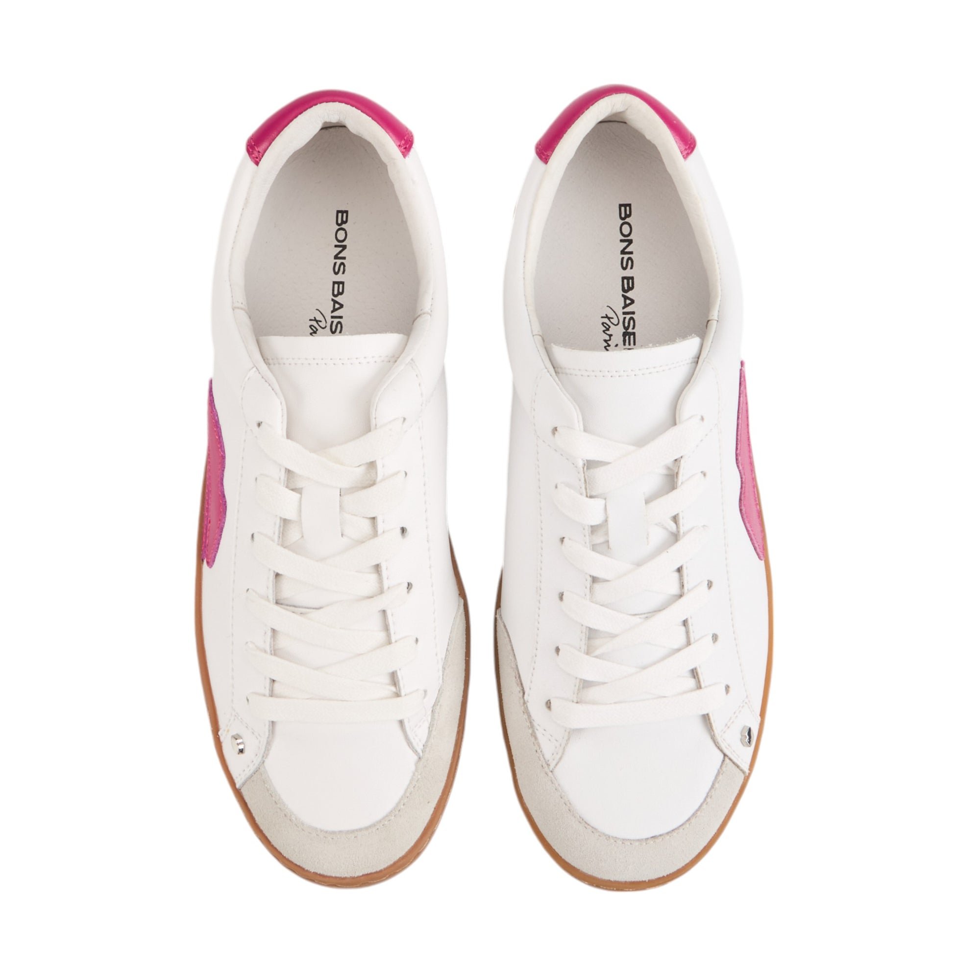 Jimmy leather sneakers BONS BAISERS PARIS White