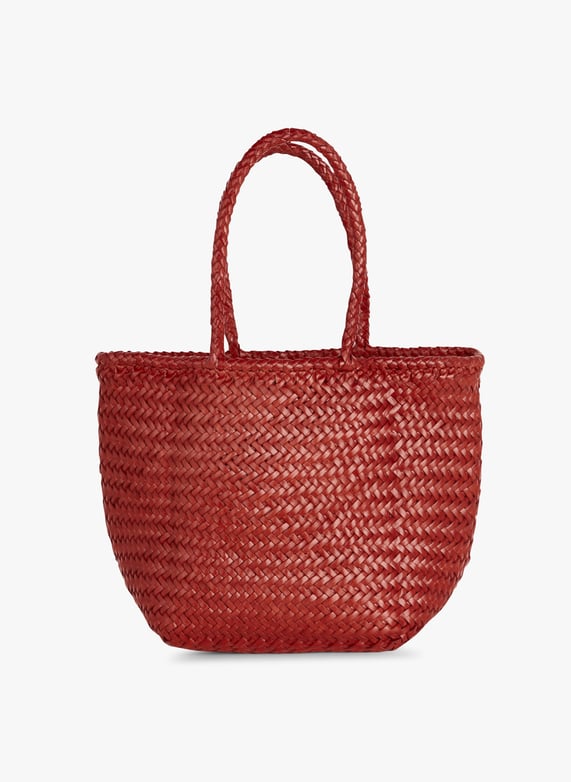 Gewebter korb aus leder Rot Dragon diffusion - Damen