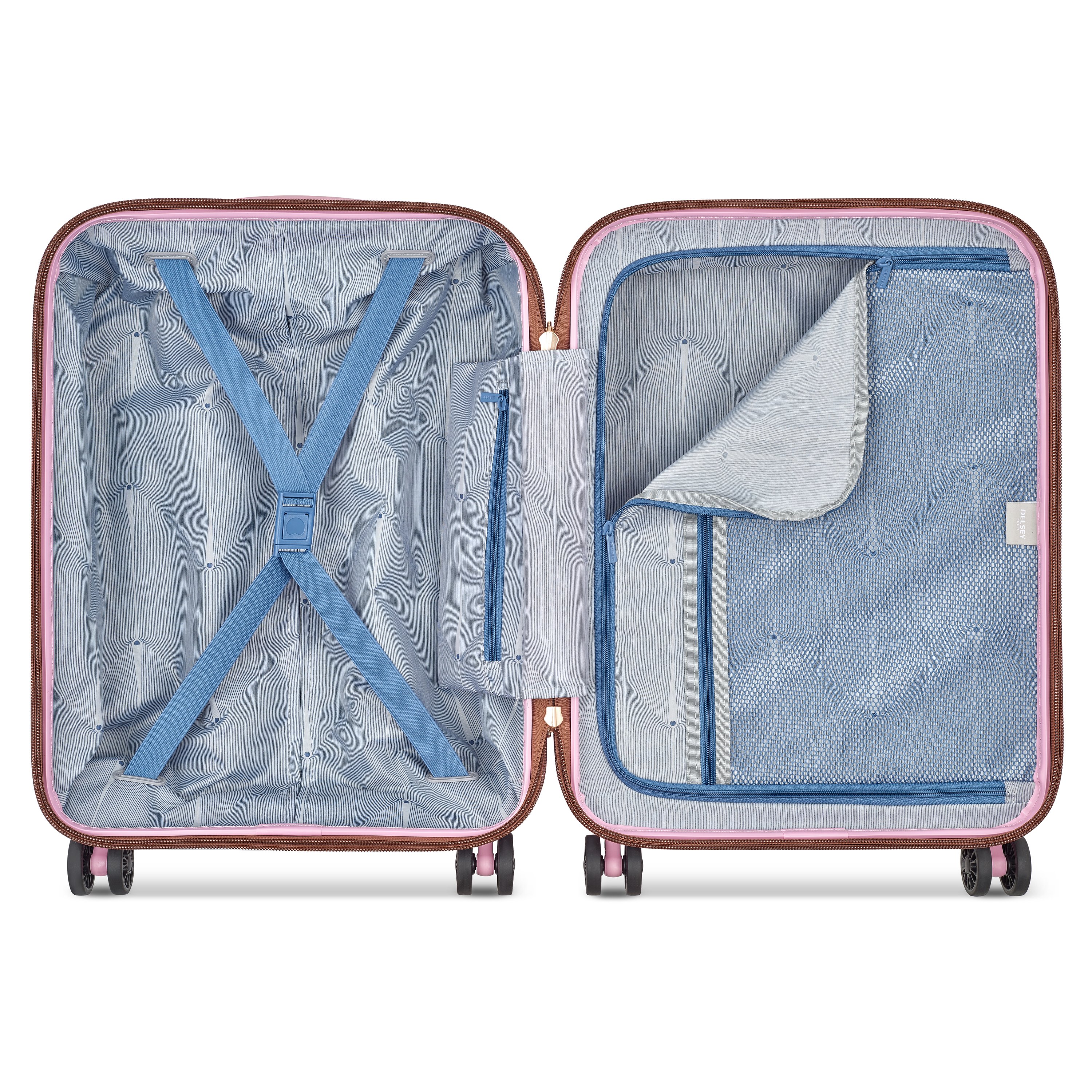 Rigid cabin suitcase DELSEY PARIS Pink