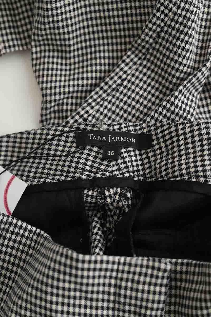 Slim-fit cotton cargo pants TARA JARMON - Seconde Main Black