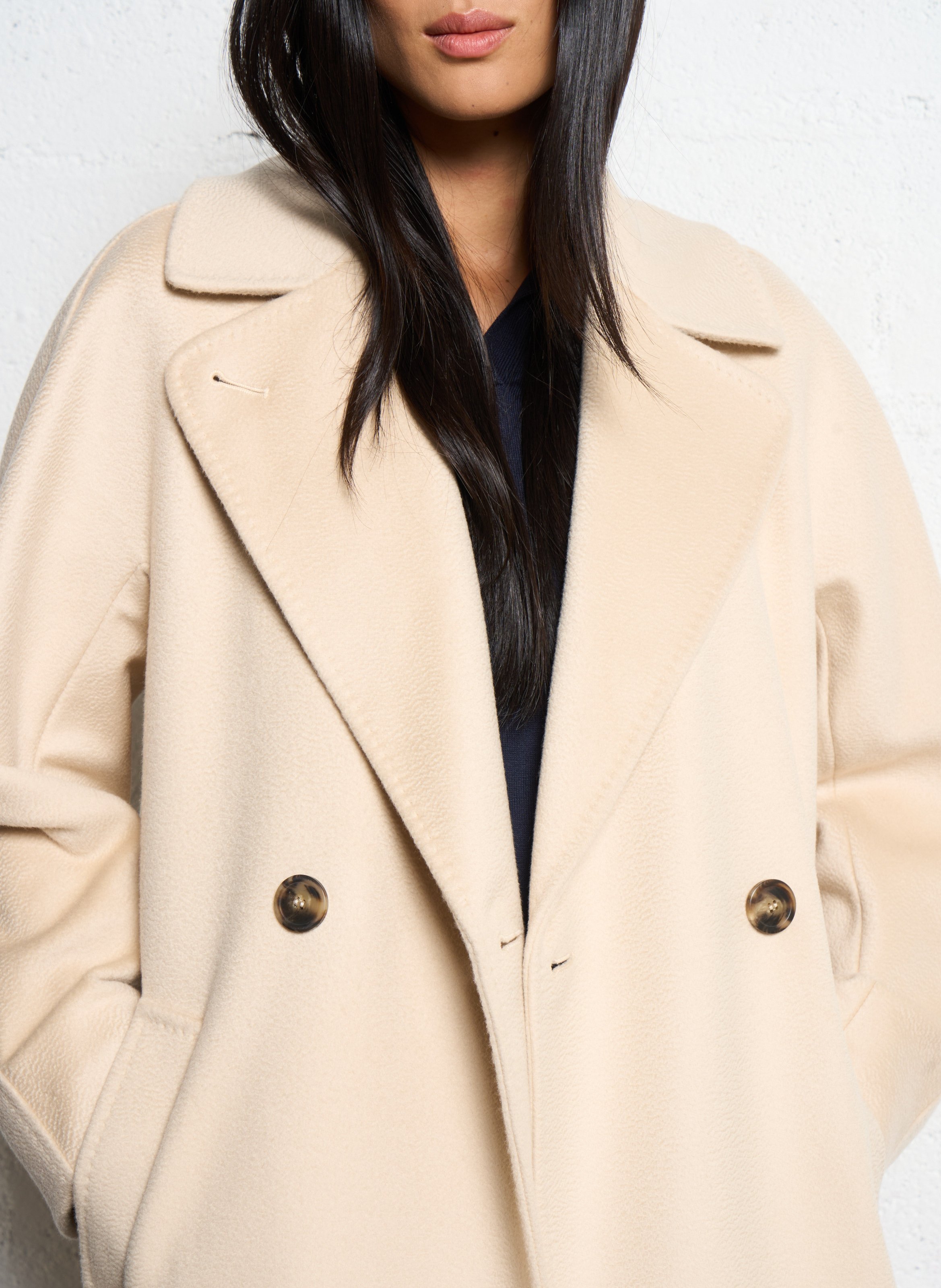 Coat with tailored collar MAX MARA WEEK END White
