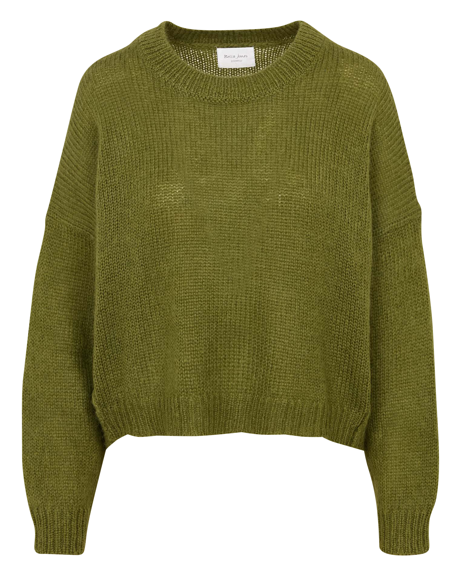 High-neck wool sweater BELLA JONES Khaki