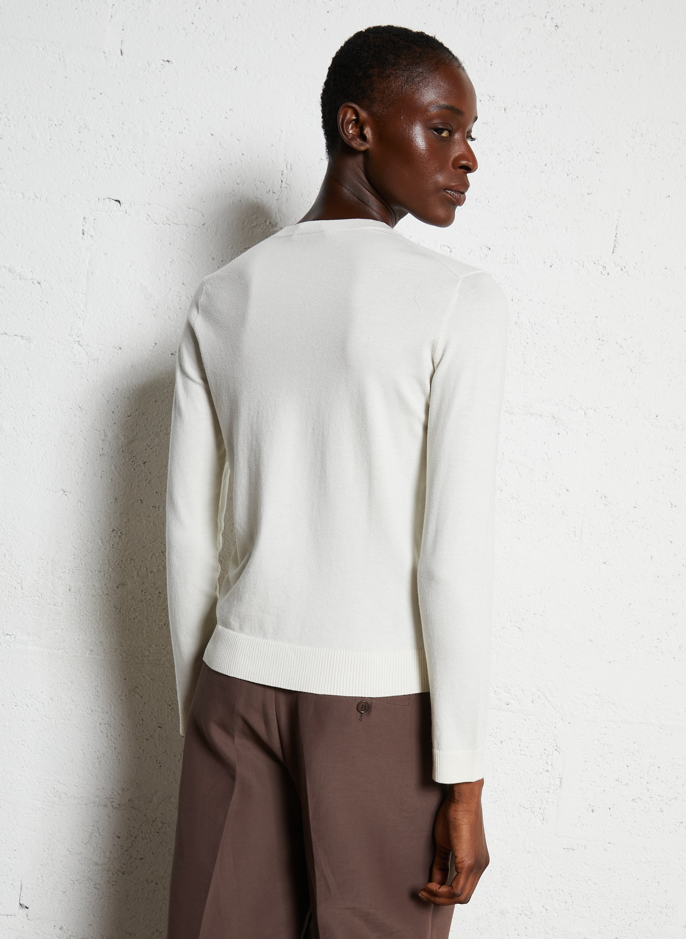 Straight round neck sweater MAX MARA WEEK END Beige