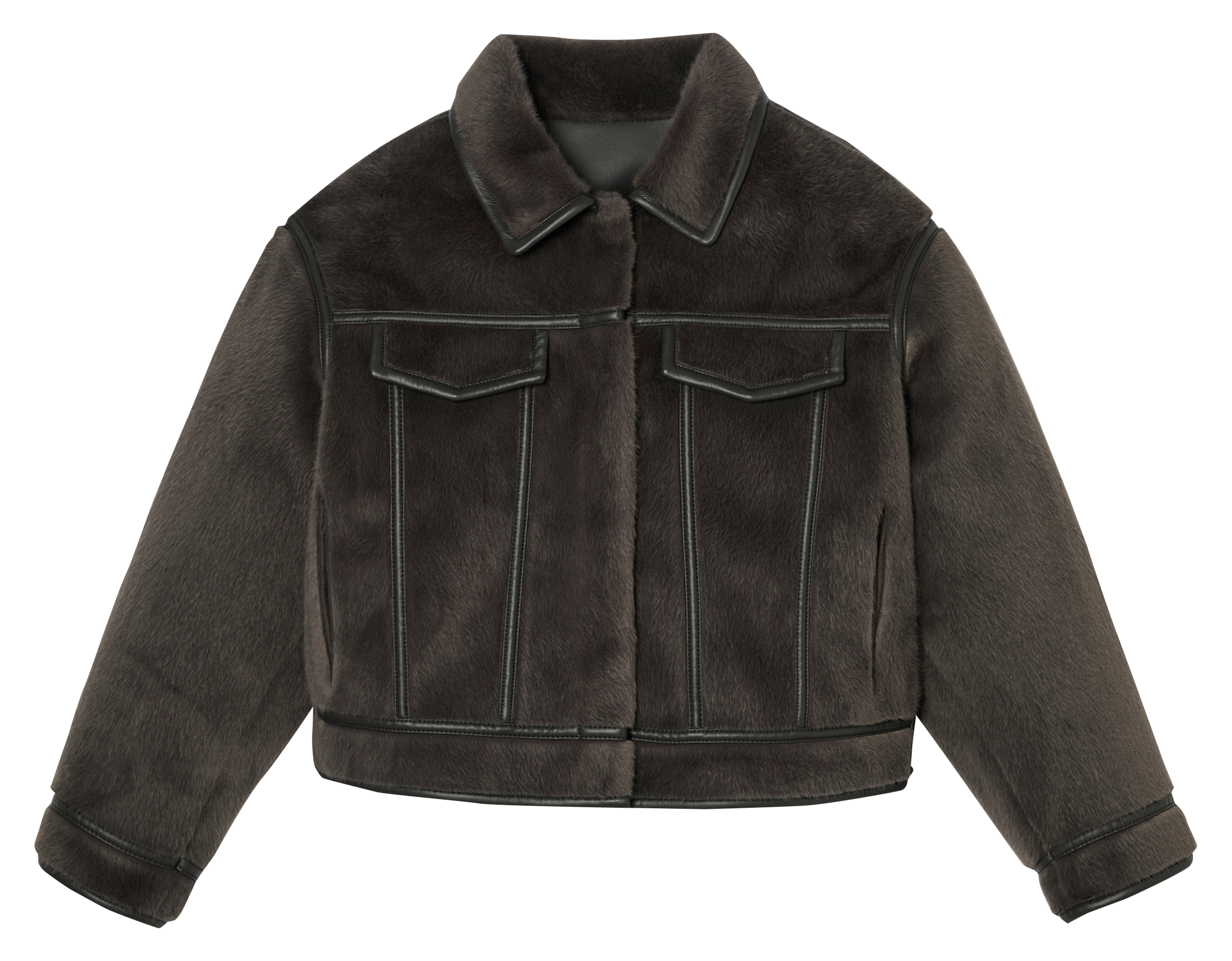 Short reversible oversized jacket ZAPA Grey