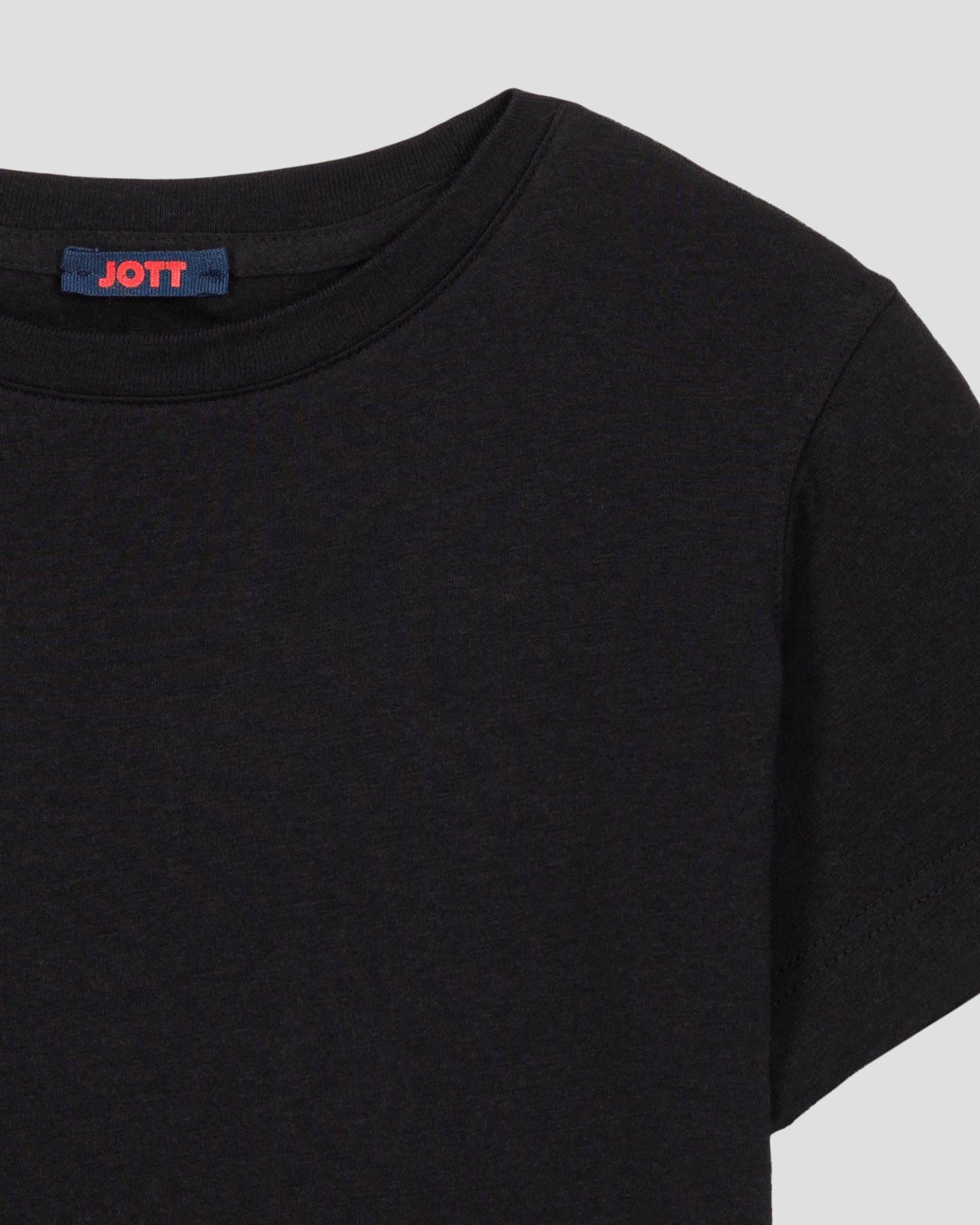 Round neck children's T-shirt pio JOTT Black