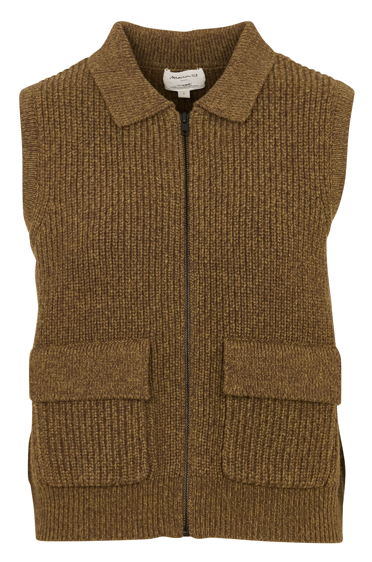 Cardigan with classic collar MAISON 123 Green