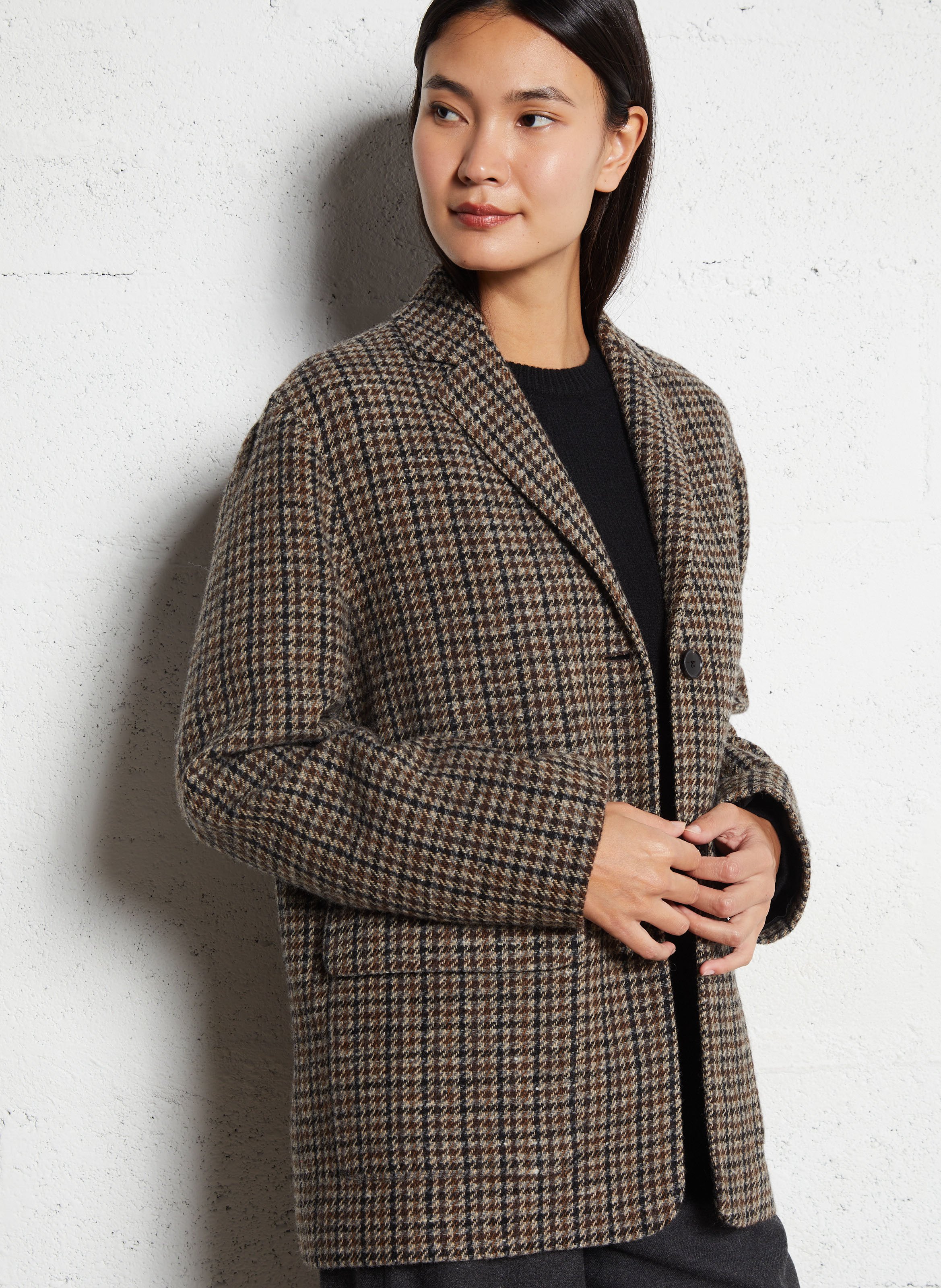 Veste de tailleur en laine vierge mélangée MASSCOB Multicolore