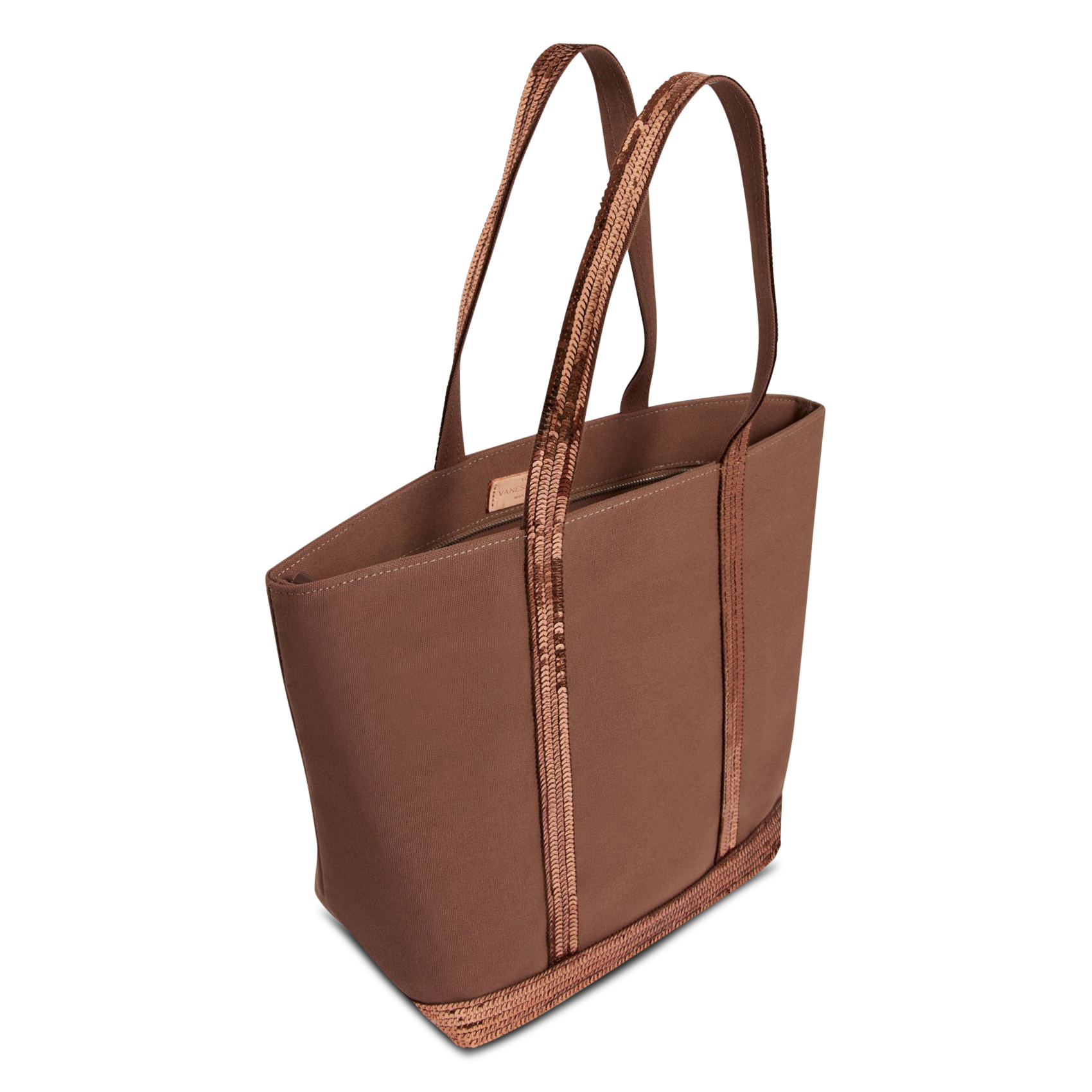 Cotton tote bag VANESSA BRUNO Brown