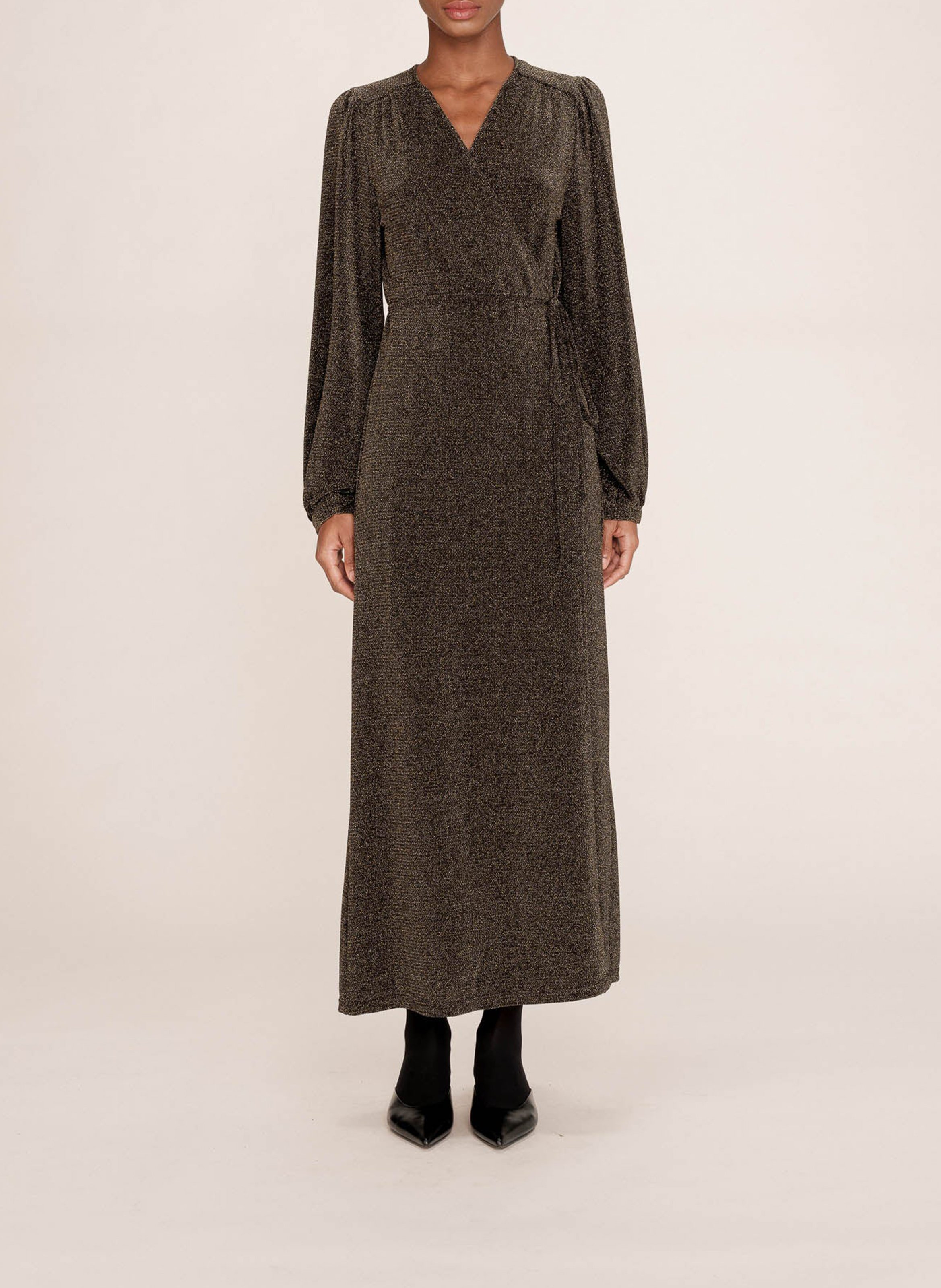 Sequined wrap long dress GRACE ET MILA