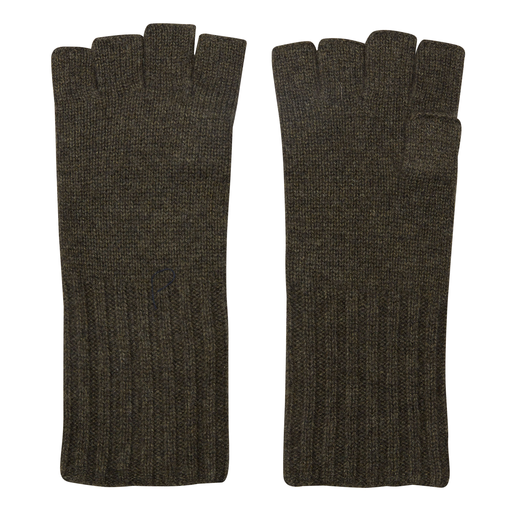 Mitaines unies en cachemire MAISON 123 Kaki