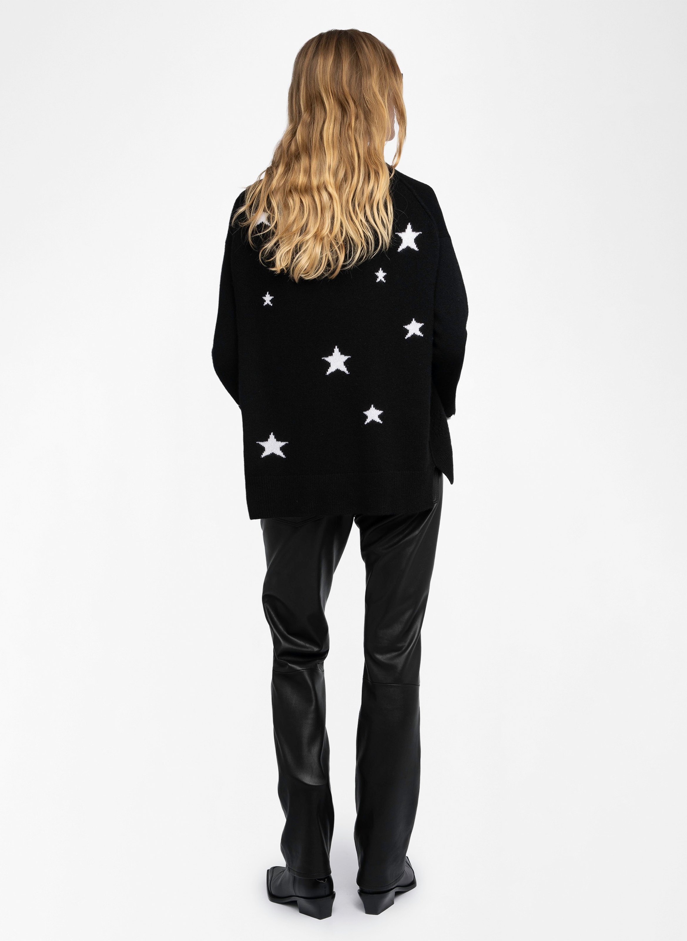 Kaschmirstrickjacke mit Motiv ZADIG&VOLTAIRE Schwarz