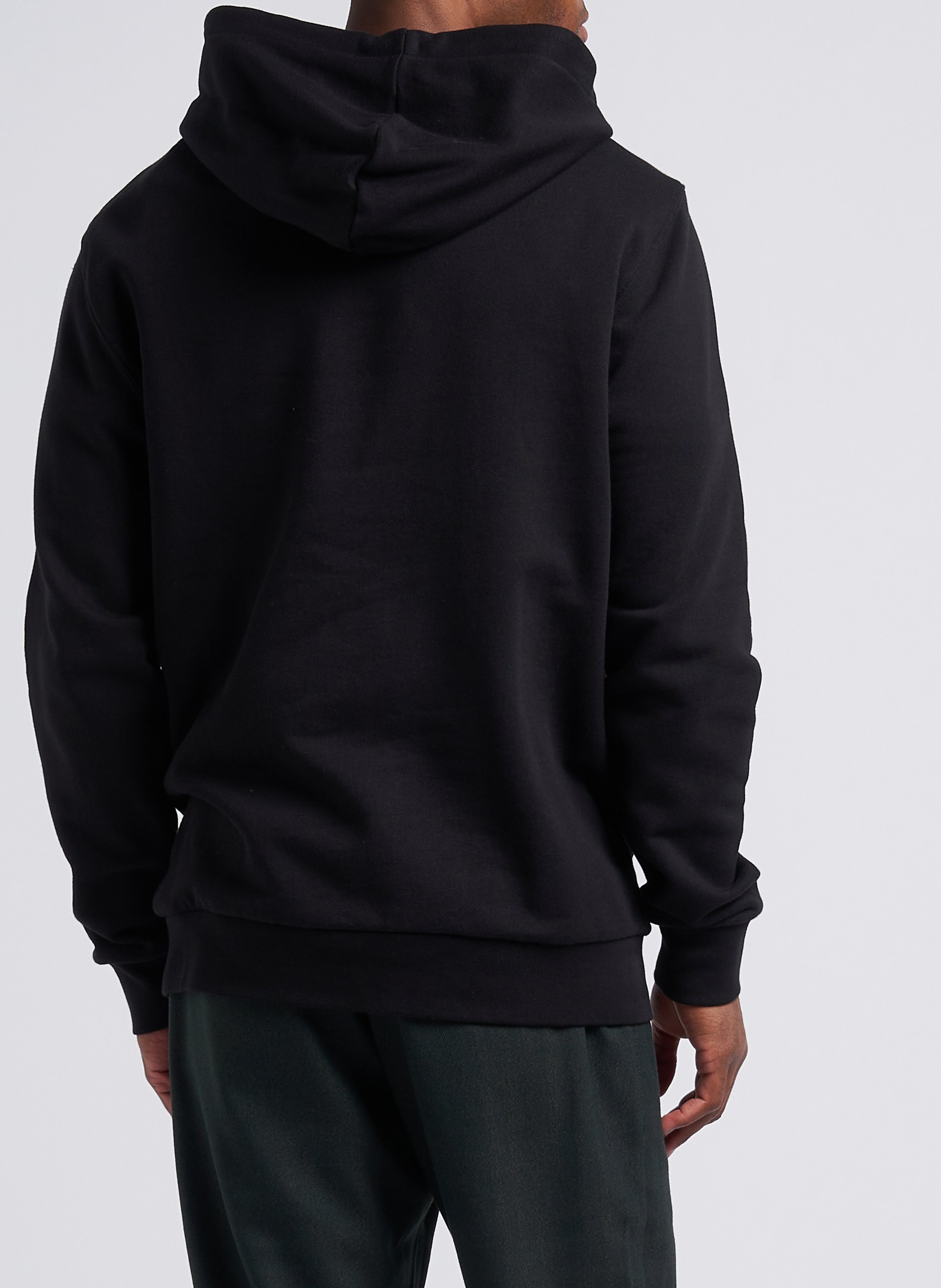 Sweater van biokatoen met capuchon KNOWLEDGE COTTON APPAREL Zwart