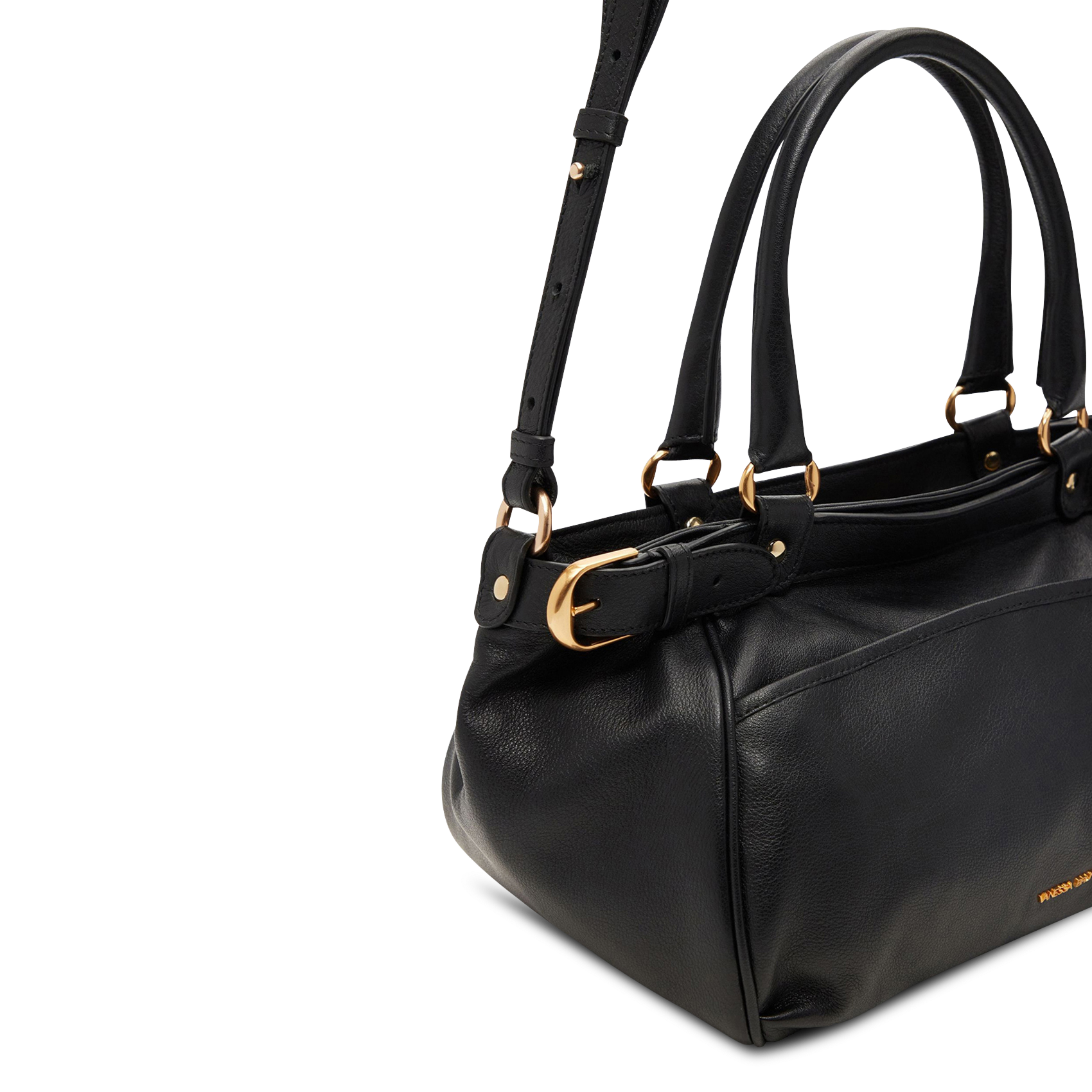 Leather handbag VANESSA BRUNO Black