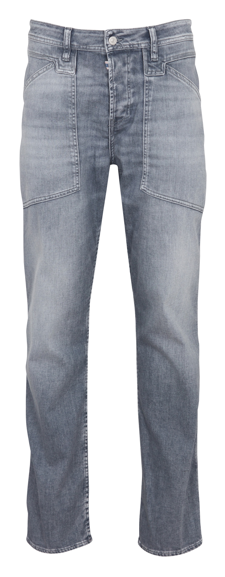 Rechte jeans - katoenblend LE TEMPS DES CERISES Grijs