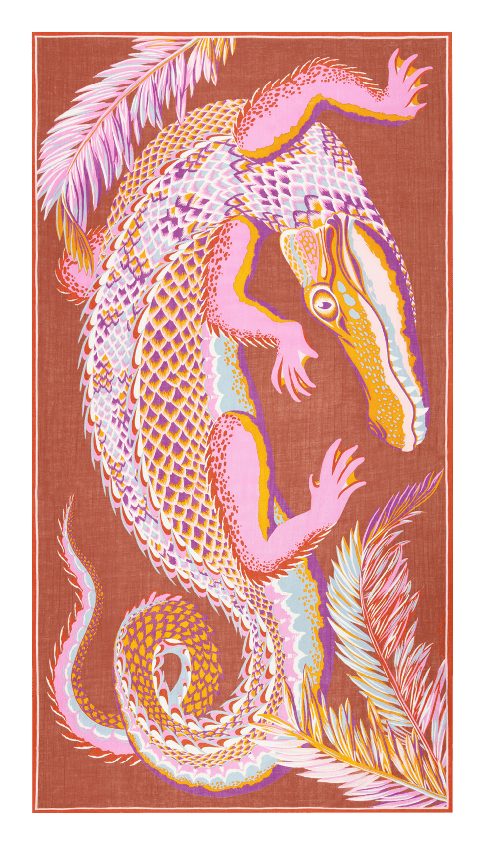 Foulard imprimé en coton INOUI EDITIONS