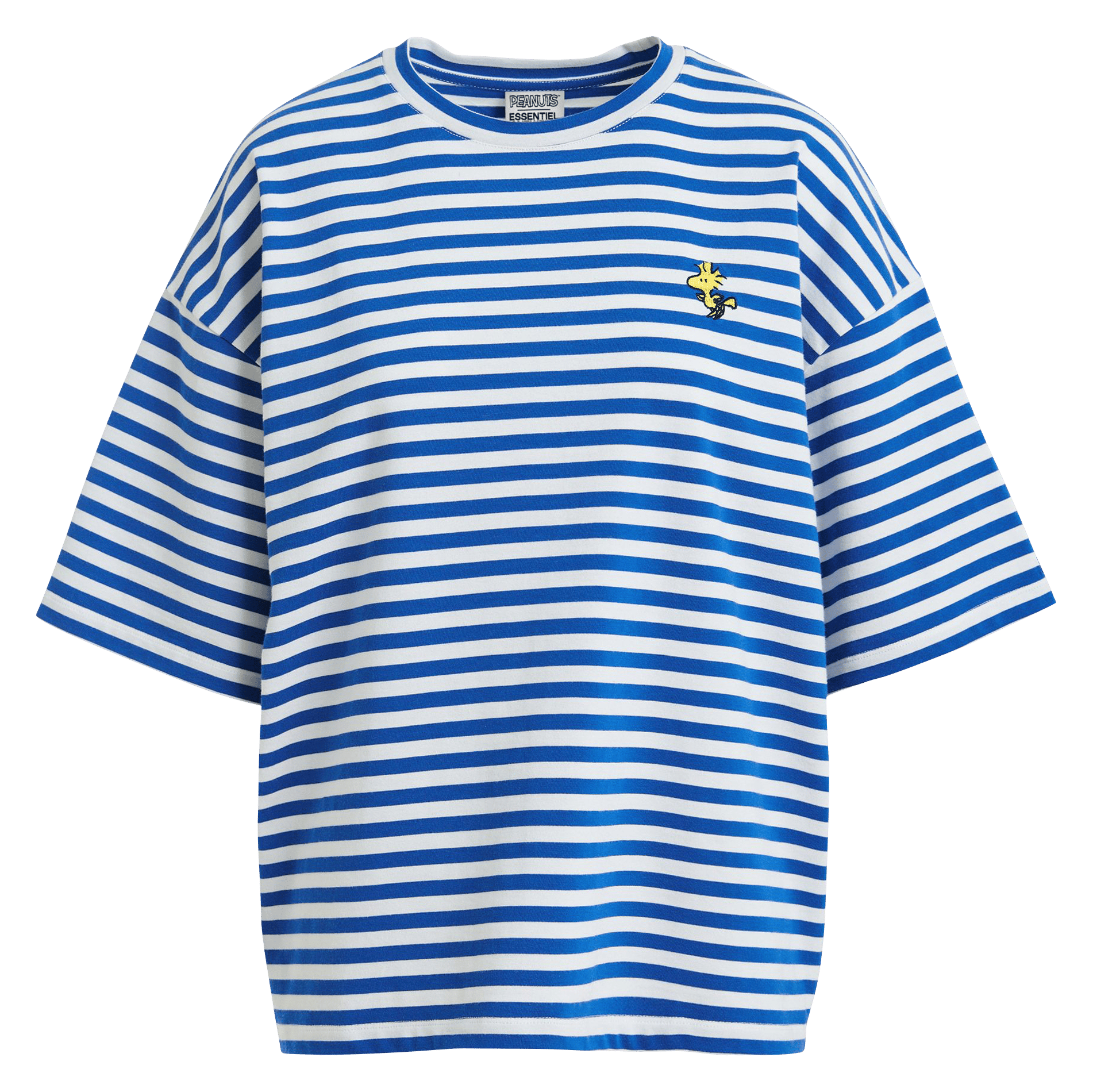 Round-neck striped T-shirt ESSENTIEL ANTWERP Blue