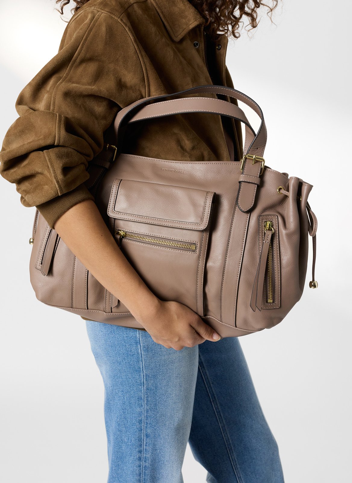 Sac à main en cuir GERARD DAREL Rose