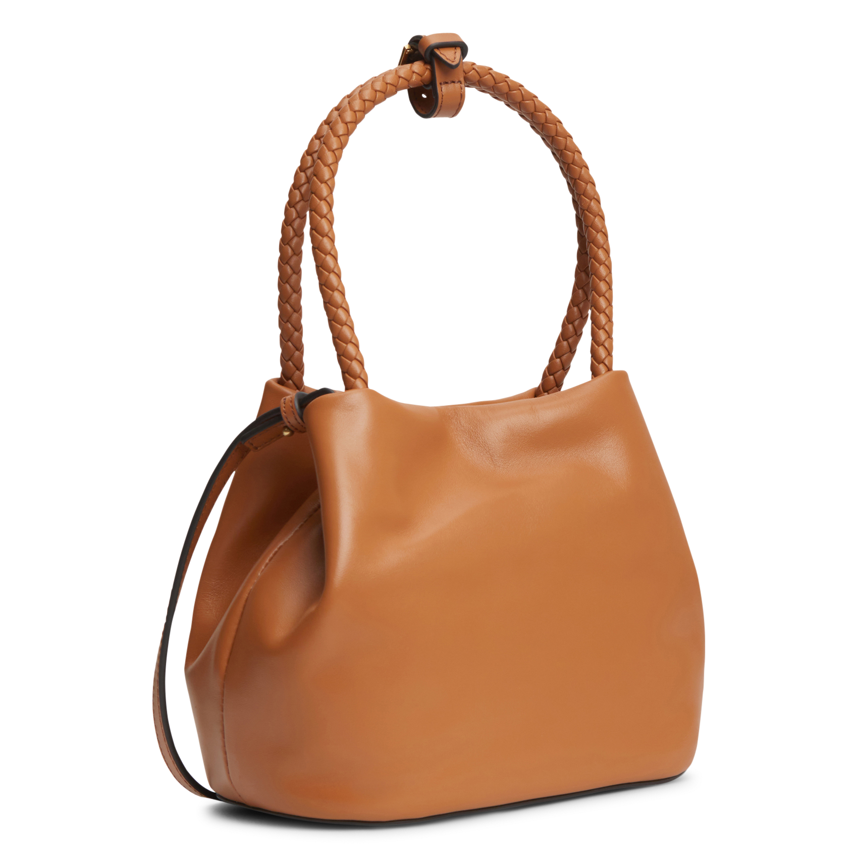 Mini sac seau en cuir TOMMY HILFIGER Marron