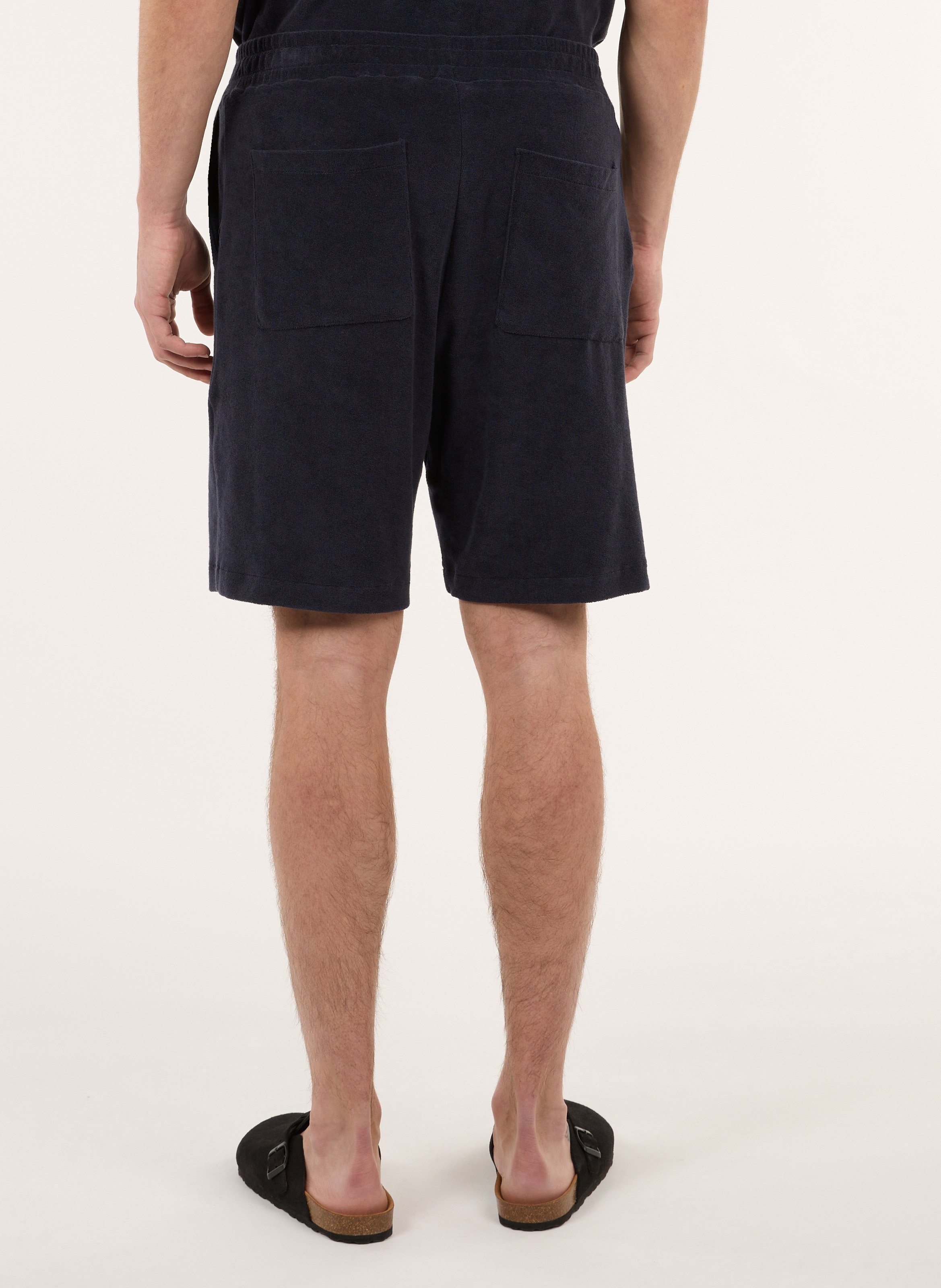Recht, katoenen short SAISON 1865 Blauw