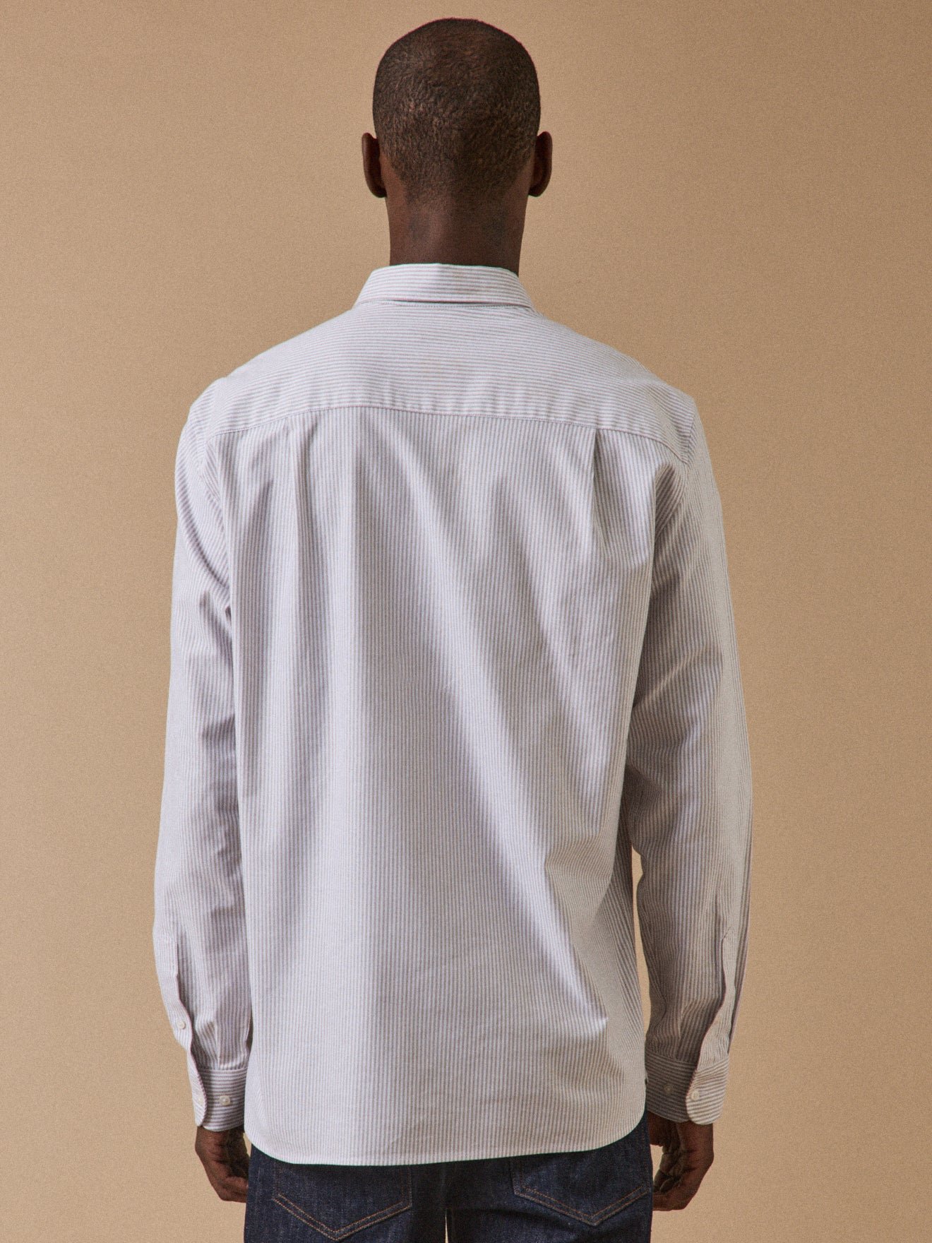 Contemporary cut Oxford shirt | Beige CYRILLUS Men
