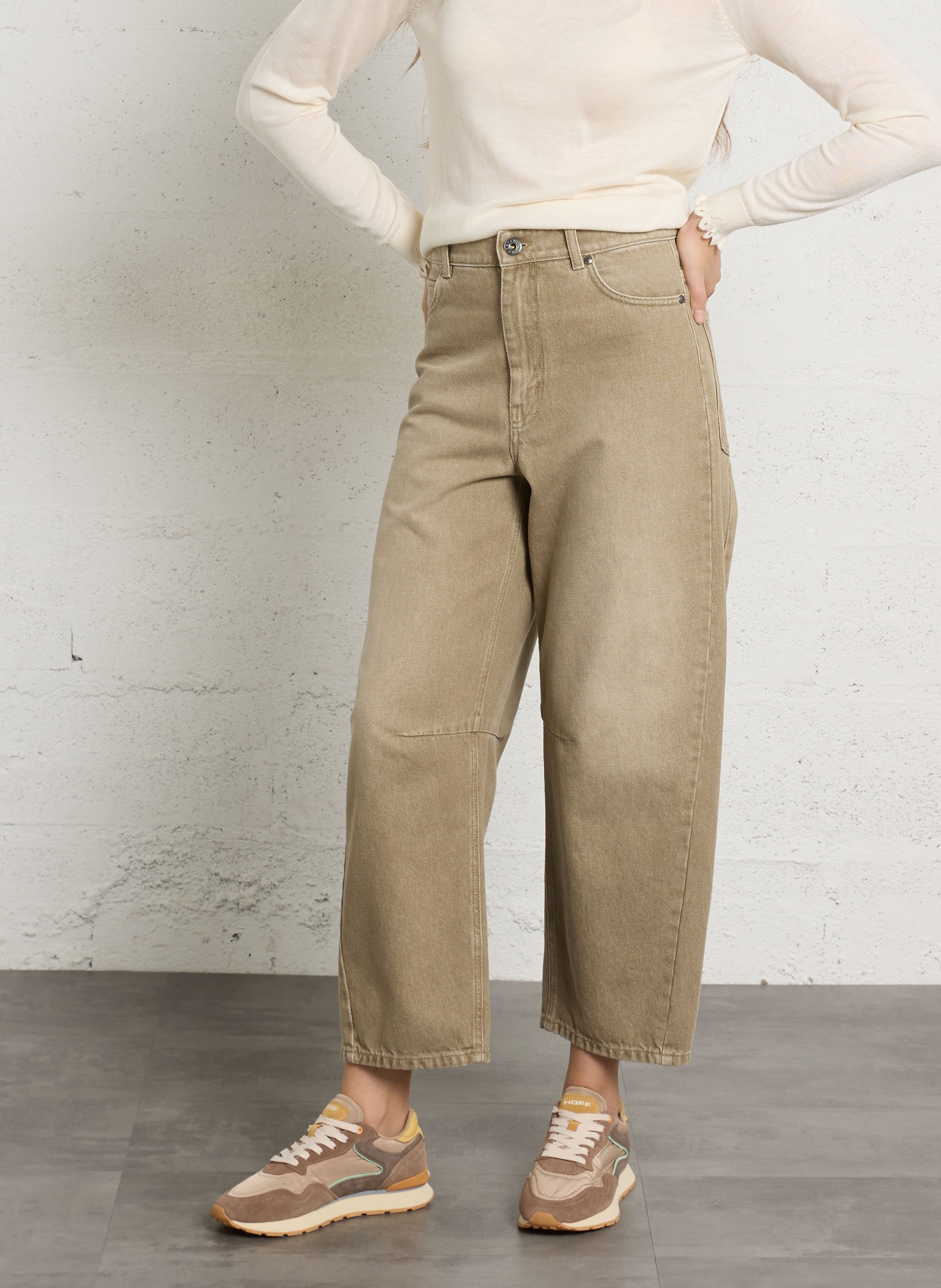 Wijde jeans MAX MARA WEEK END Beige