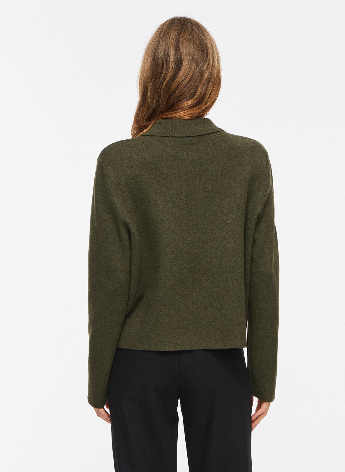 Straight solid color buttoned vest VILA Khaki