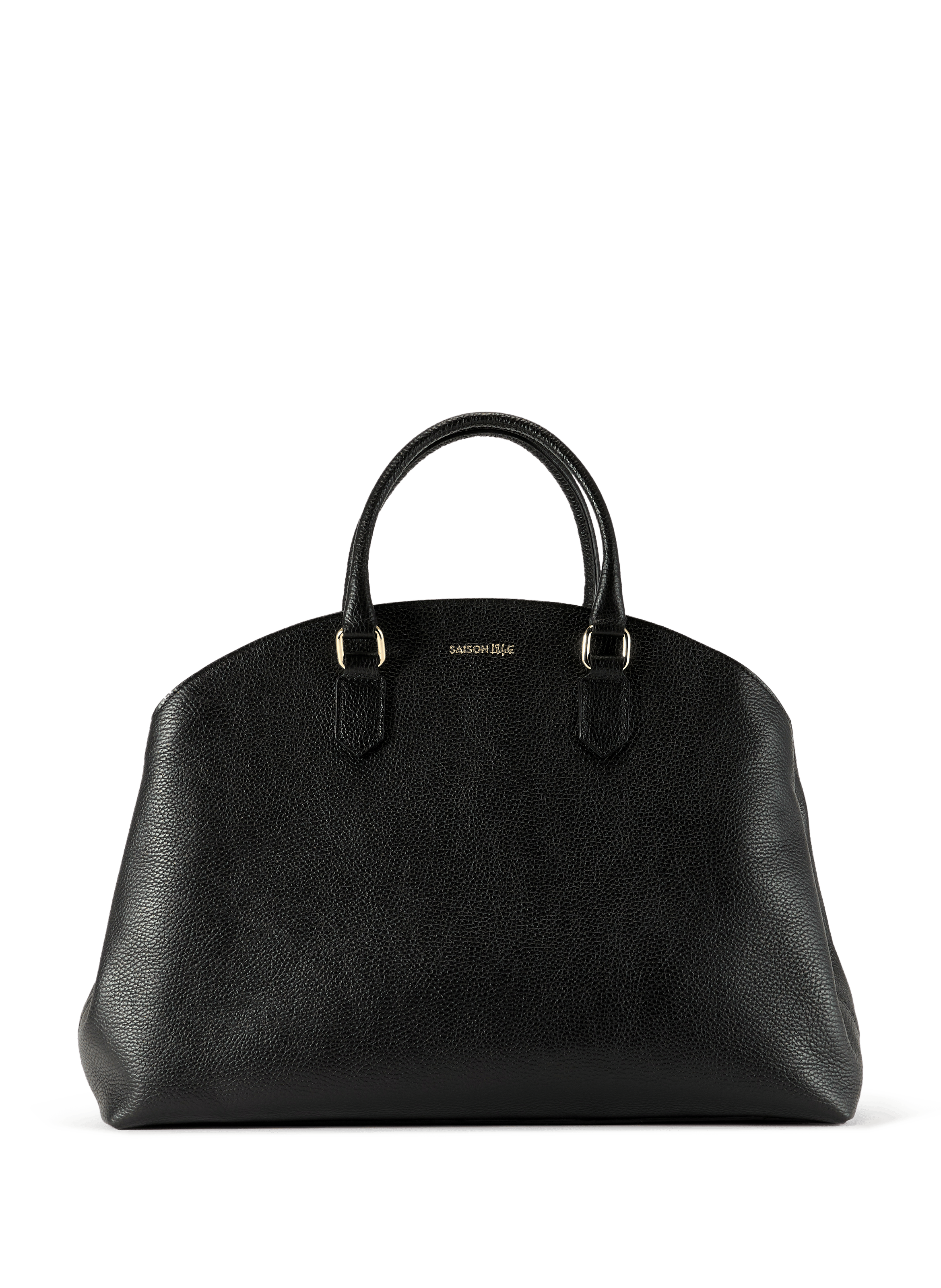 Hadrien grained leather handbag SAISON 1865 Black