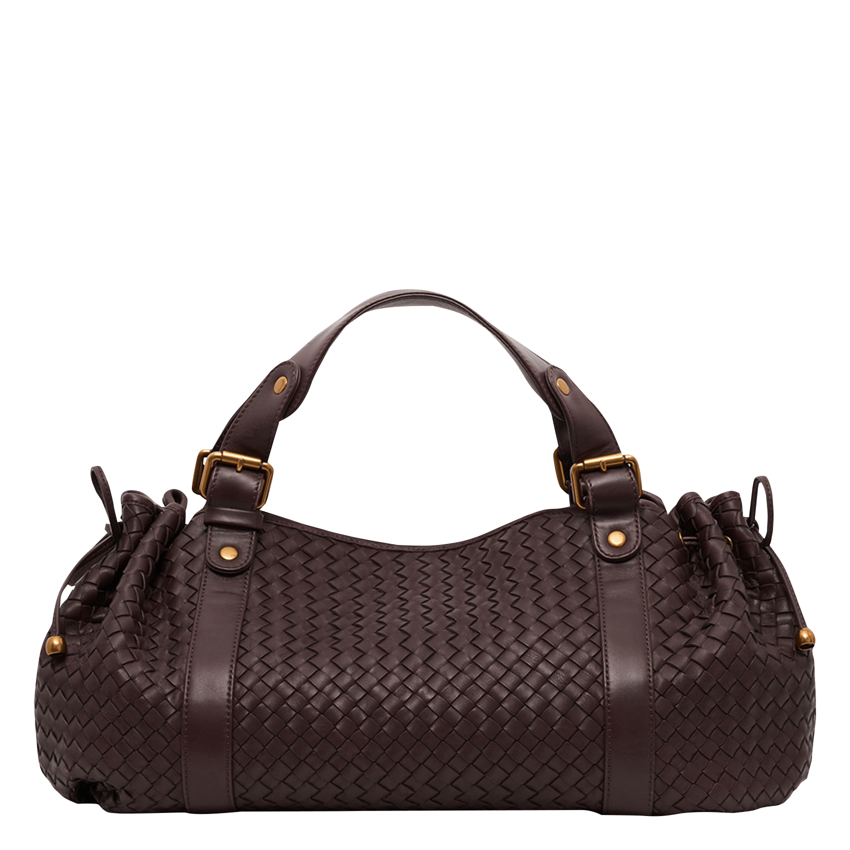 Leren handtas met vlechtwerk GERARD DAREL Rood