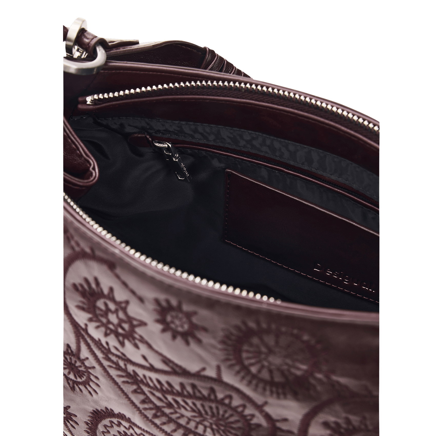 Sac porté épaule brodé DESIGUAL Rouge