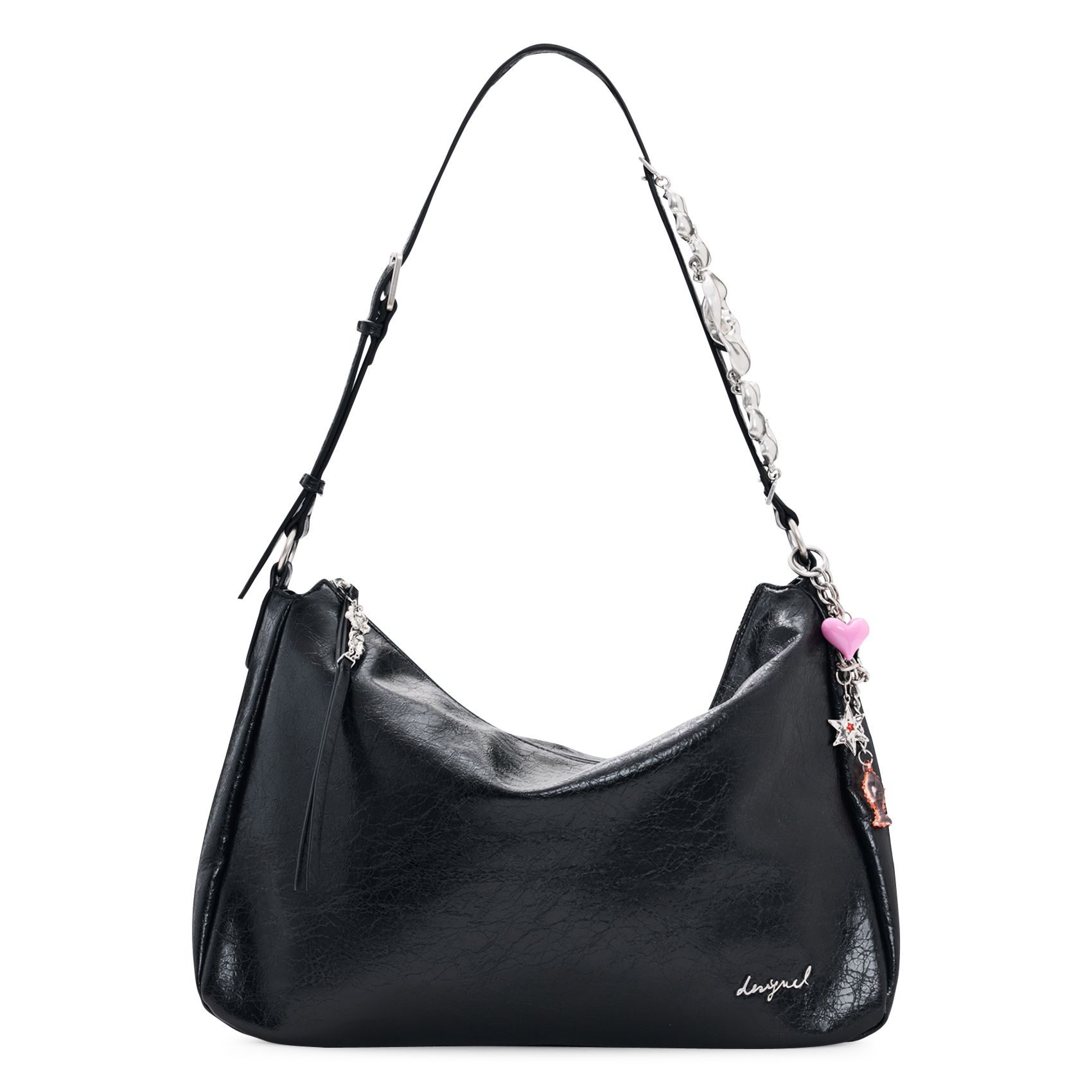 Sac porté épaule effet cuir DESIGUAL Schwarz
